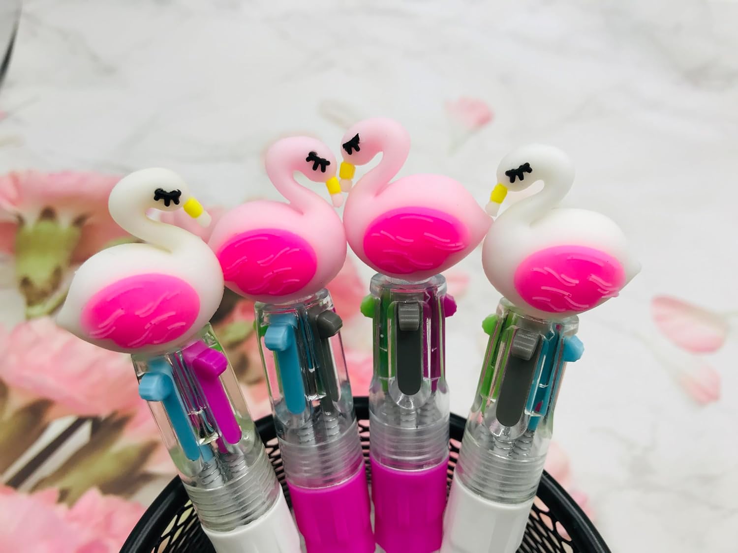 12Pcs Multicolor Flamingo Pen Set for Kids