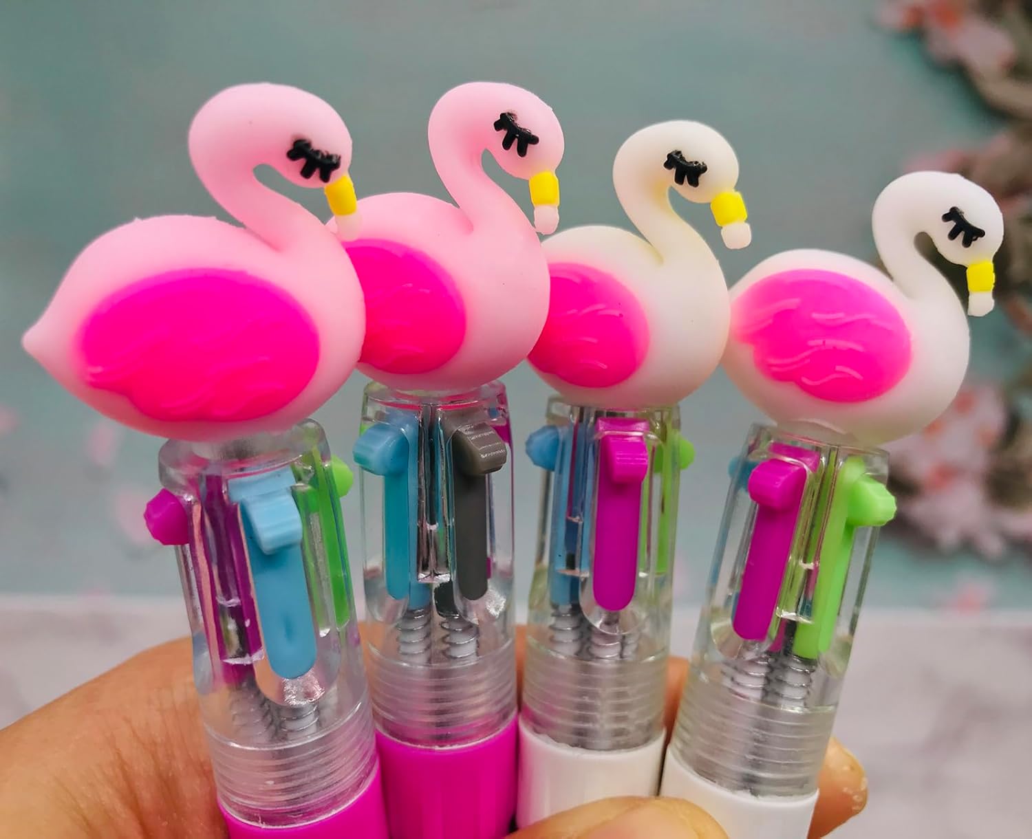 12Pcs Multicolor Flamingo Pen Set for Kids