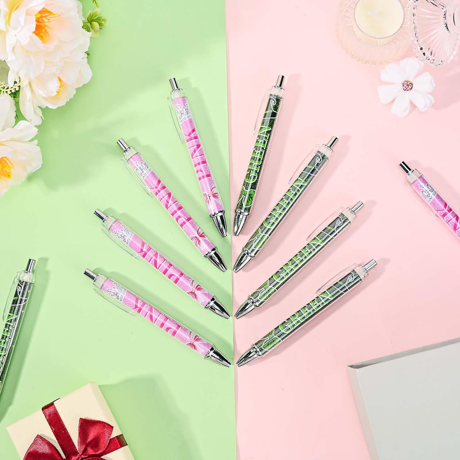 Honic 24 Pcs Witch Pens Bulk Set for Girls