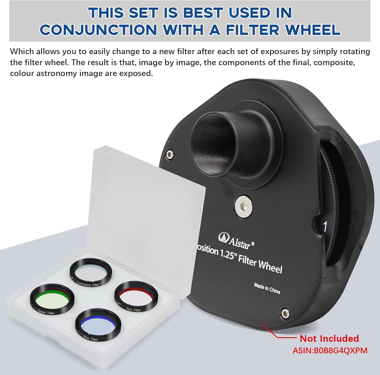 Alstar Deluxe LRGB Telescope Filter Set