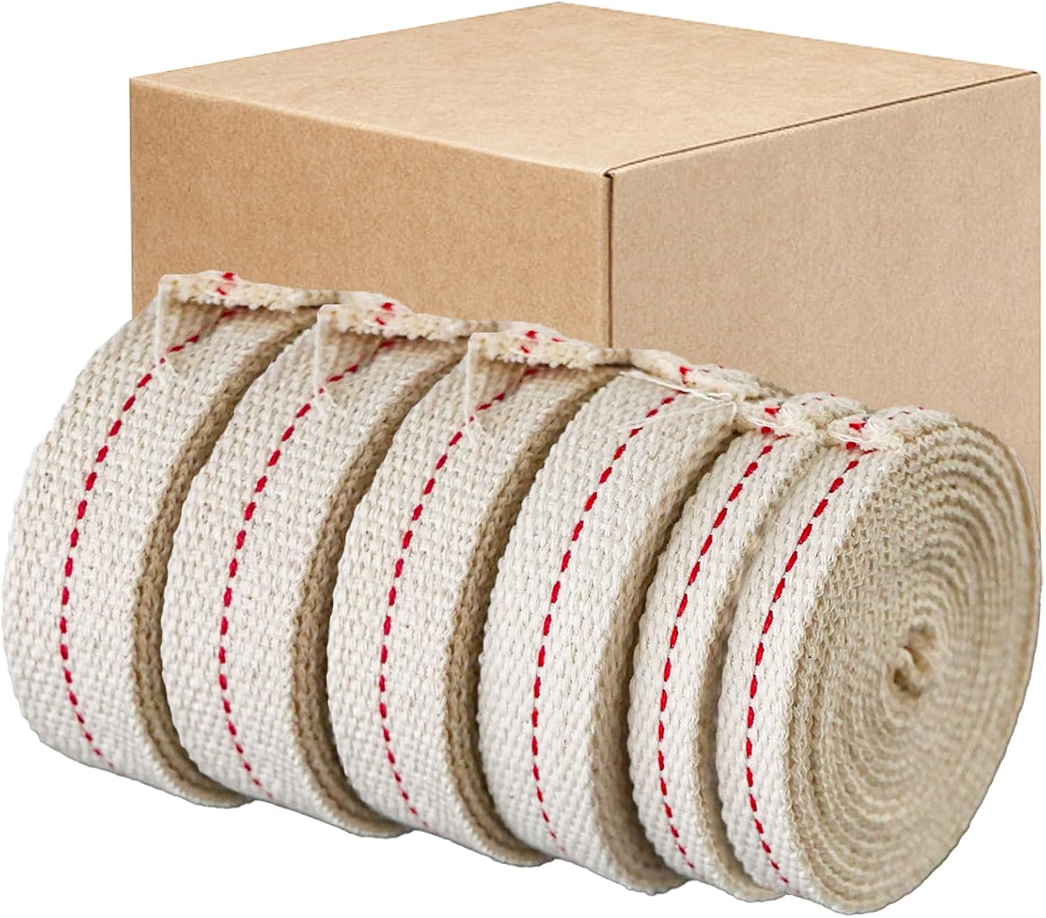 39 Feet Oil Lamp Wicks 6 Rolls Includes 3 Sizes