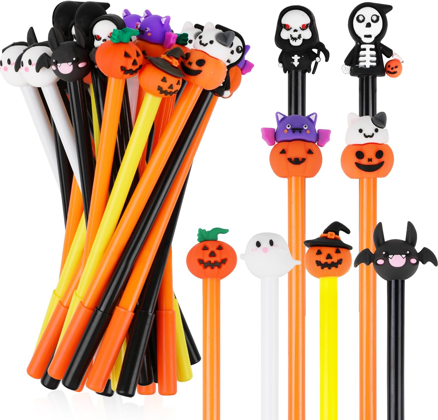 DIYASY 32 Pcs Halloween Gel Ink Pens Assorted Designs