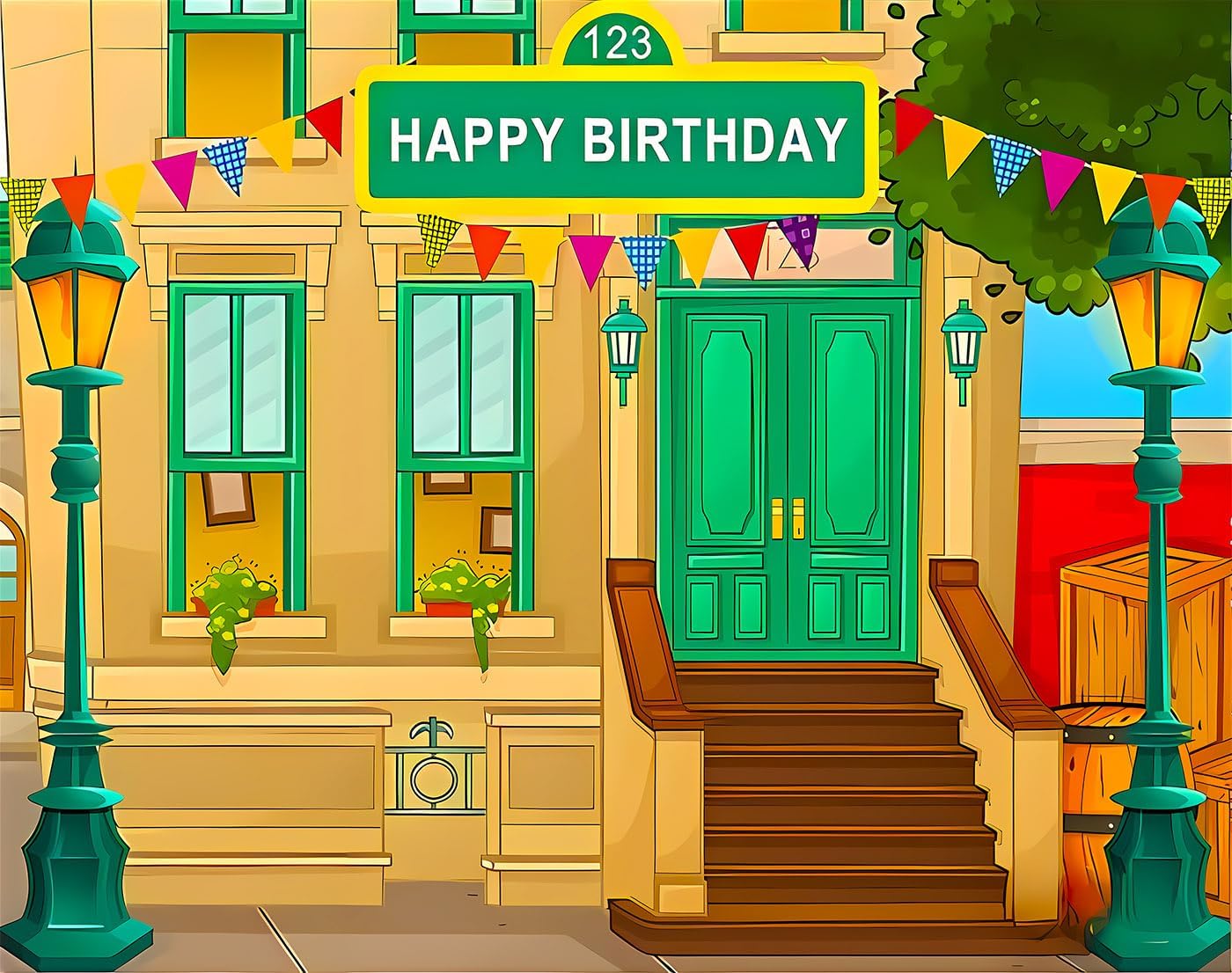 Happy Birthday Photography Background for Kids Party