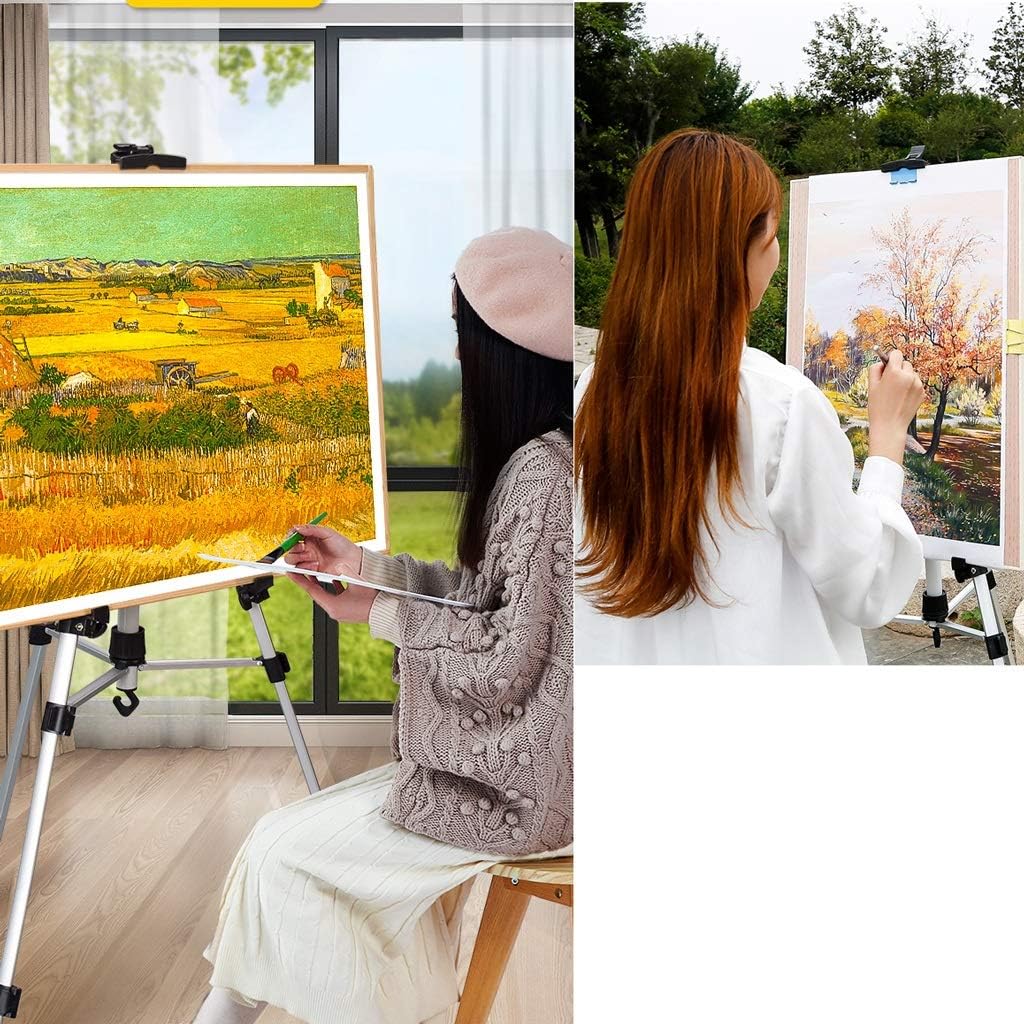 Adjustable Retractable Aluminum Easel for Art and Display