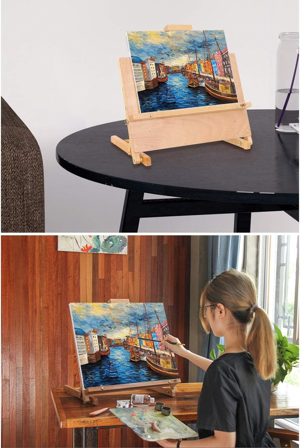 Adjustable Canvas Display Stand for Art and Office Use