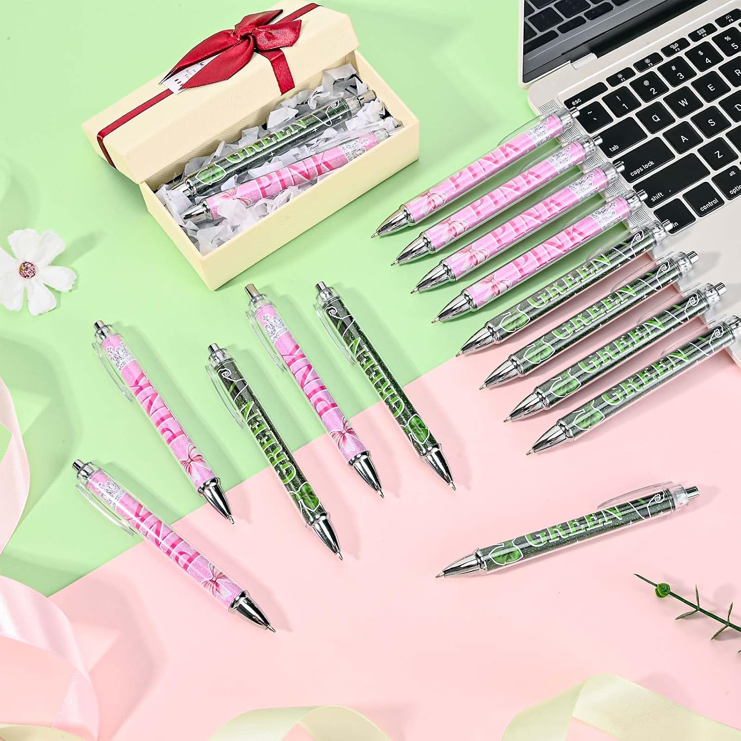 Honic 24 Pcs Witch Pens Bulk Set for Girls