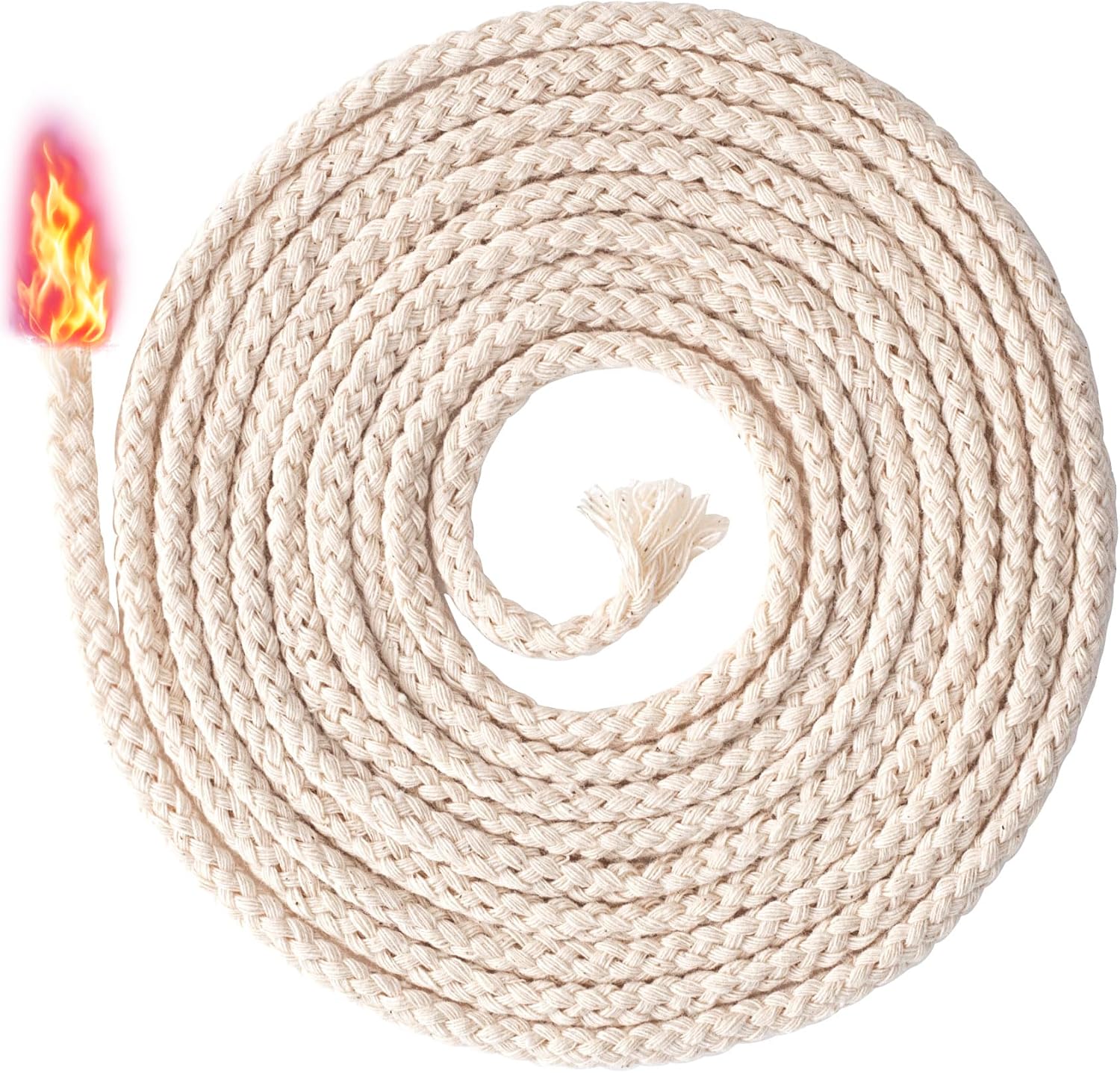 OIIKI 656 Ft Cotton Lamp Wicks for Candles and Lamps