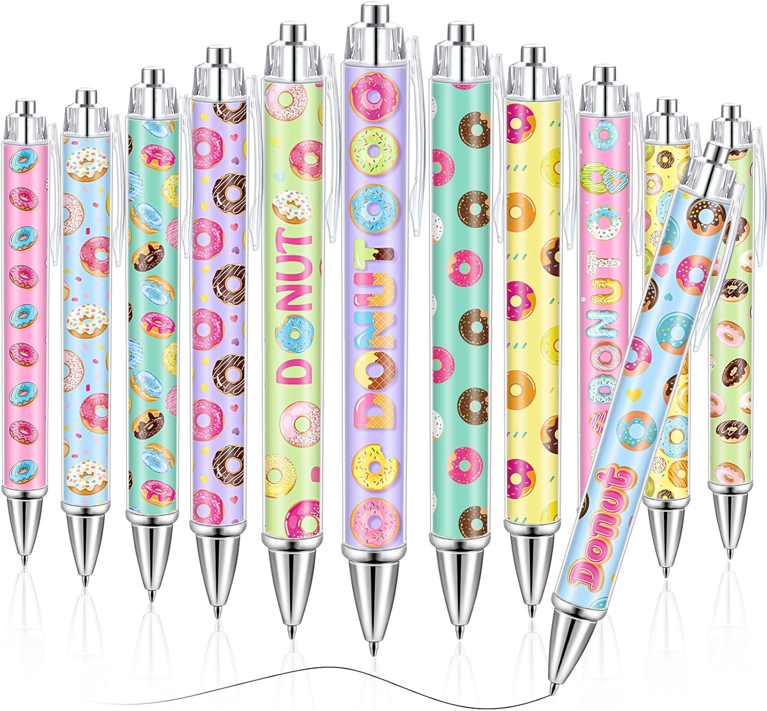 48 Pcs Donut Gel Pens Bulk Cute Donut Writing Pens