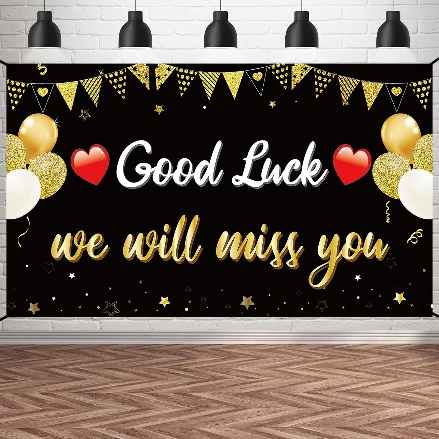 Pimvimcim Good Luck Farewell Banner Decor