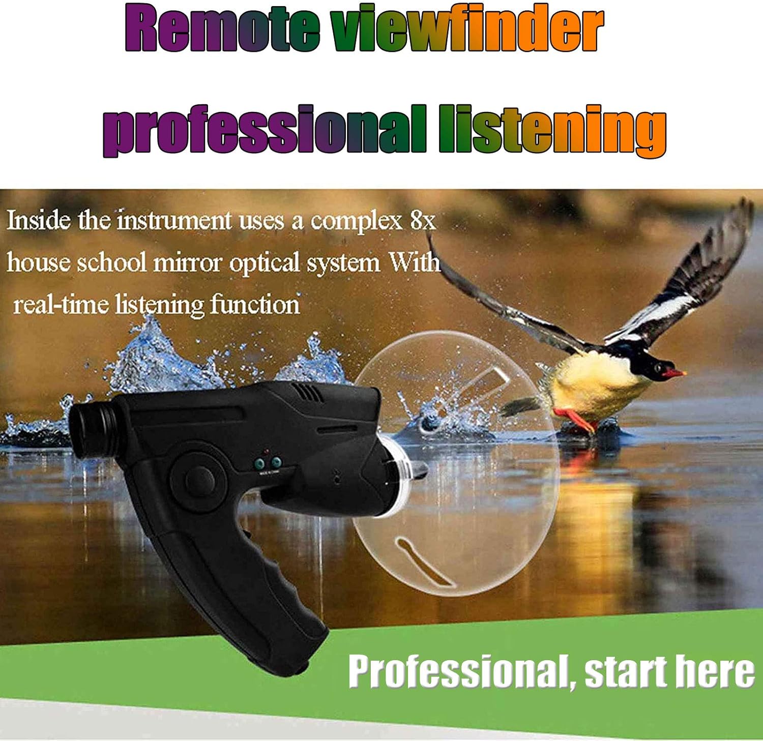 Parabolic Microphone Monocular for Nature Observation and Sound Amplification