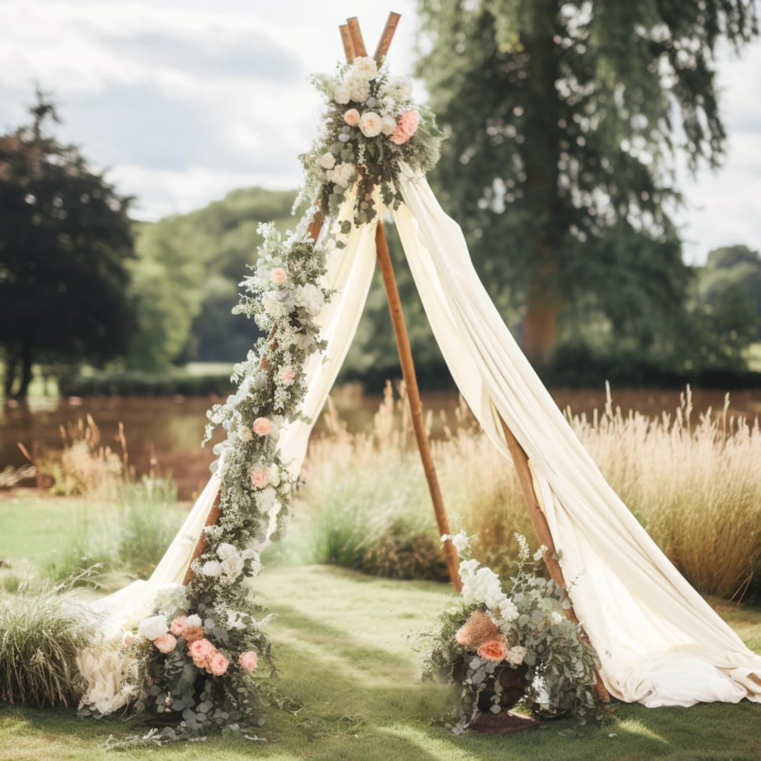 30 x 20ft Wedding Arch Draping Fabric Panel
