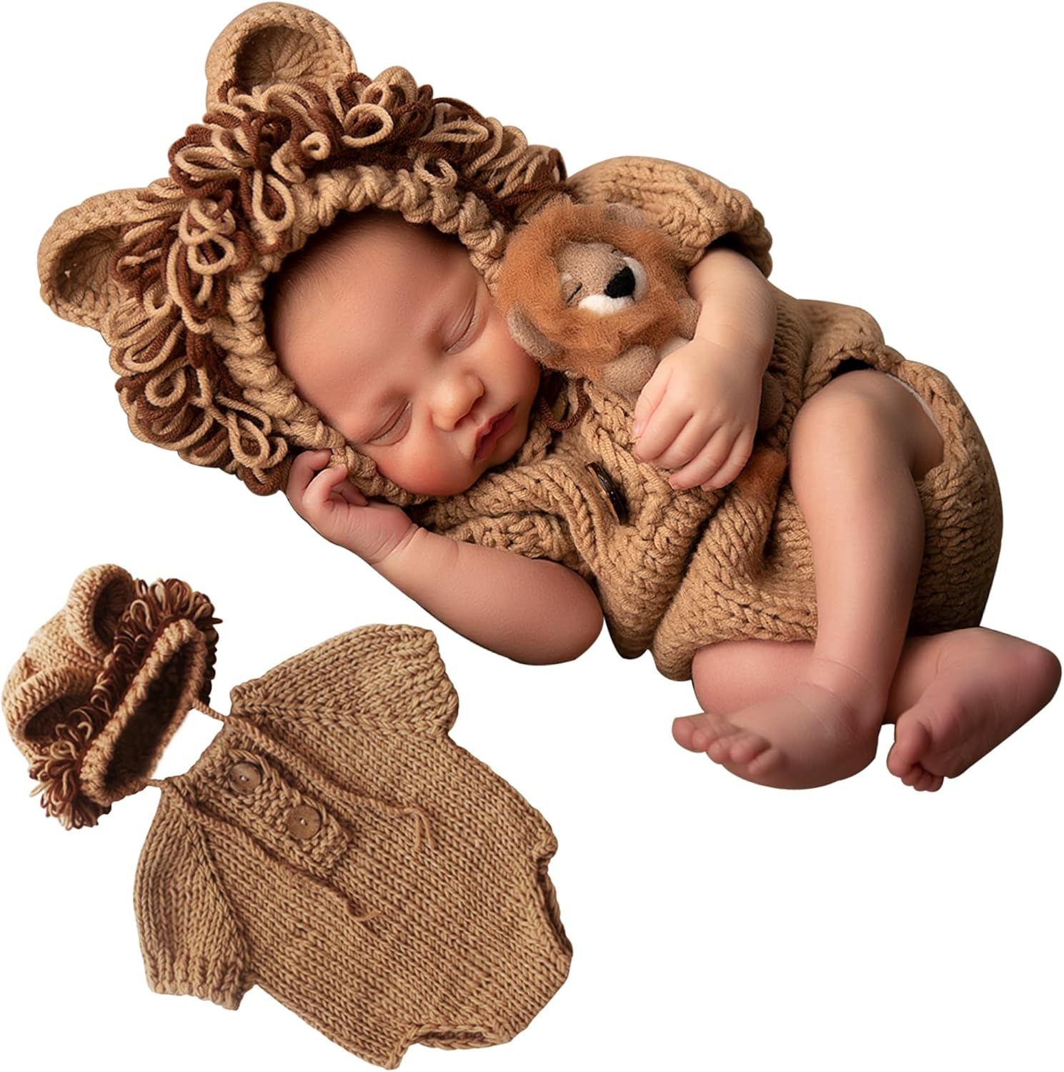 MG House Baby Lion Photography Outfit Set