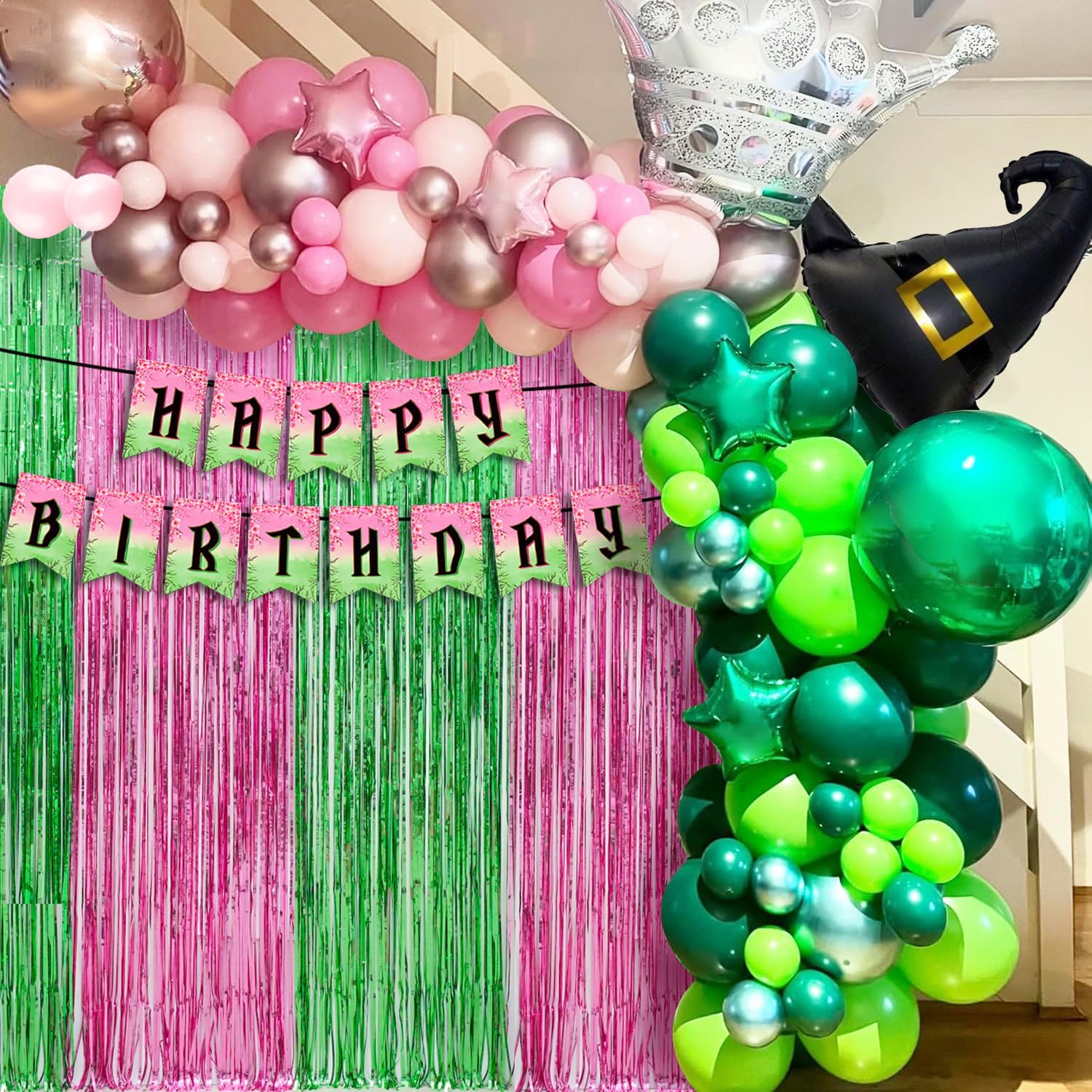 Witch Themed Birthday Photo Backdrop Decorations 2 Pack