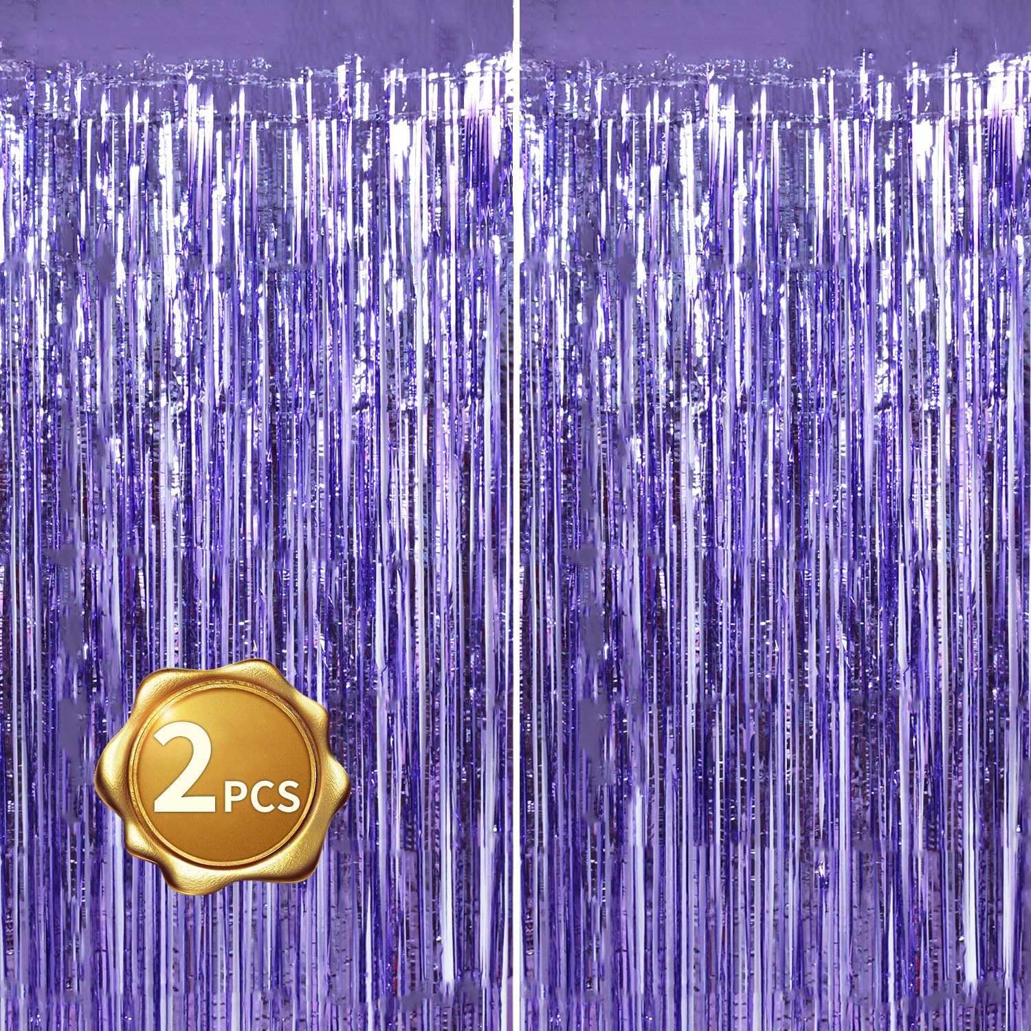 BEISHIDA 2 Pcs Light Purple Lavender Door Streamers