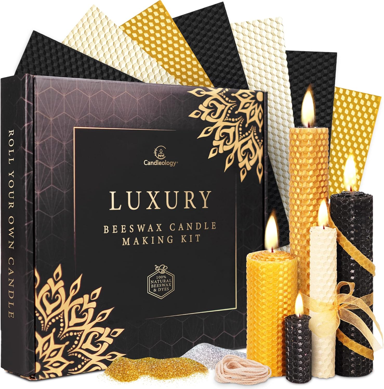 Beeswax Candle Making Kit - Luxury Decor for Home