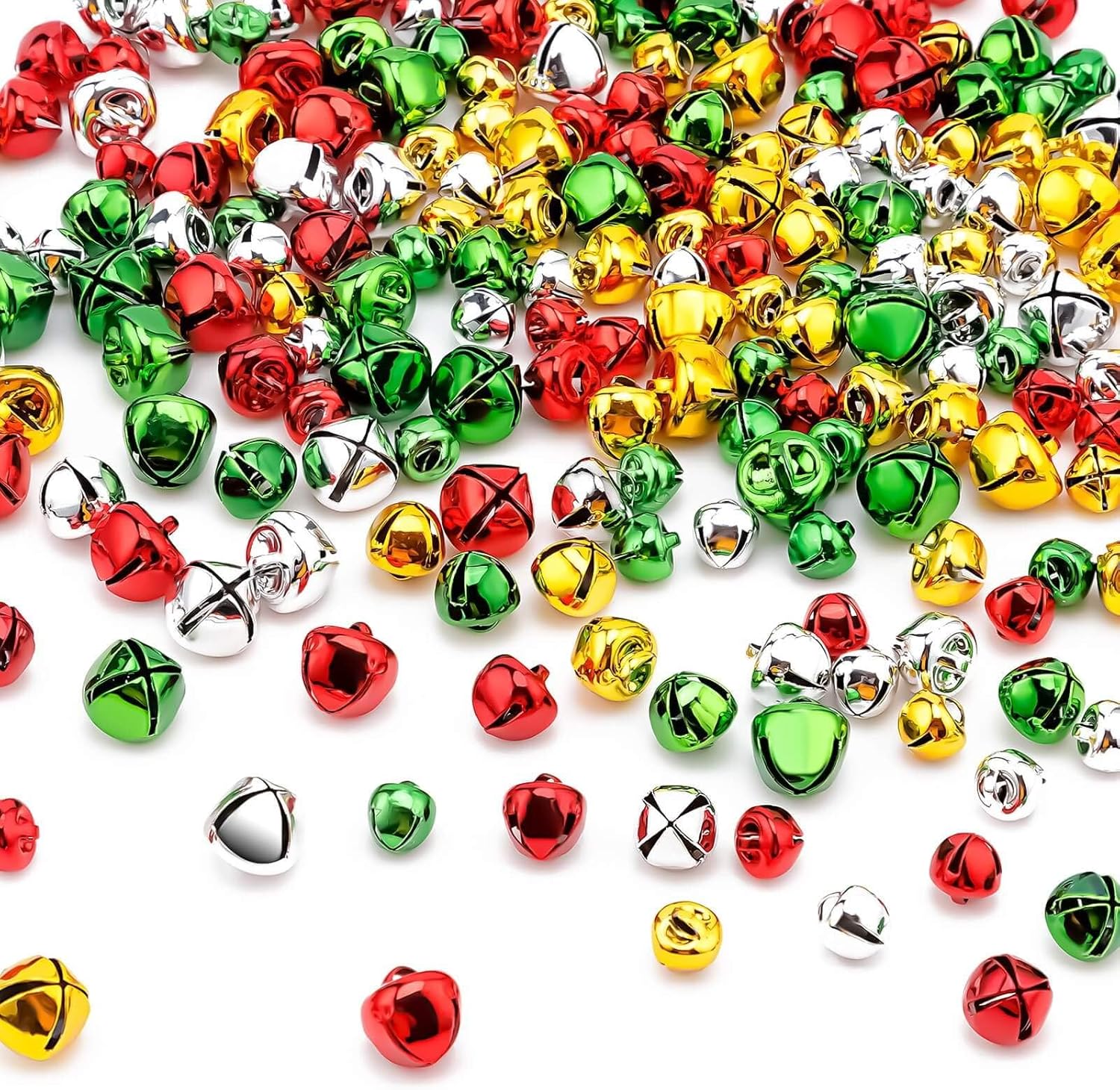 YGAOHF Jingle Bells 200 pcs Colorful Christmas Bells