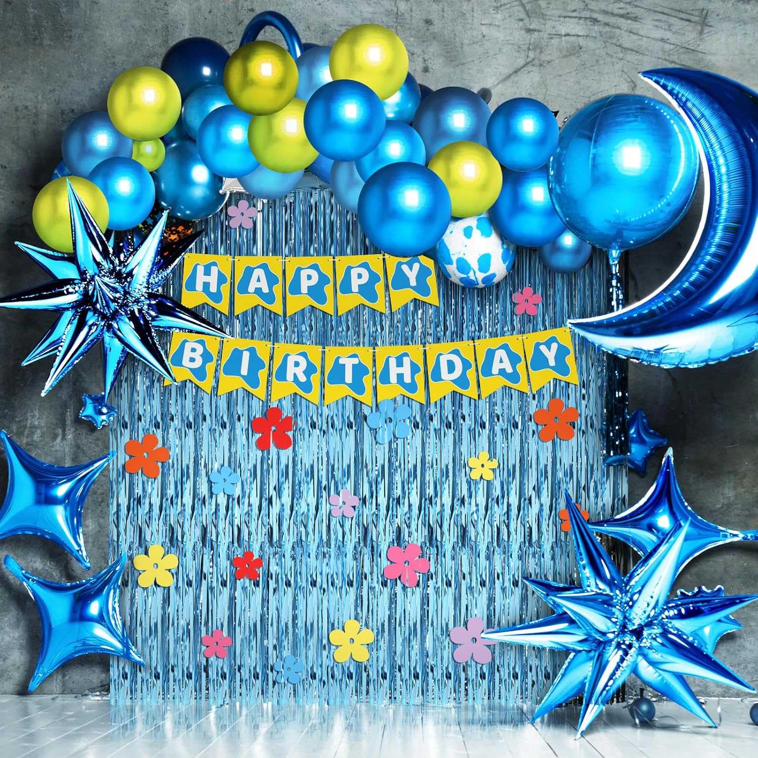 Epakh 39 Pcs Cartoon Sponge Birthday Decor Set