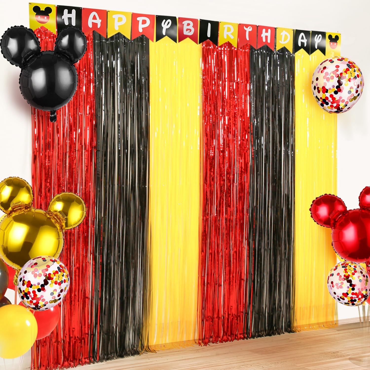 Cartoon Mouse Birthday Decorations Photo Booth Backdrop