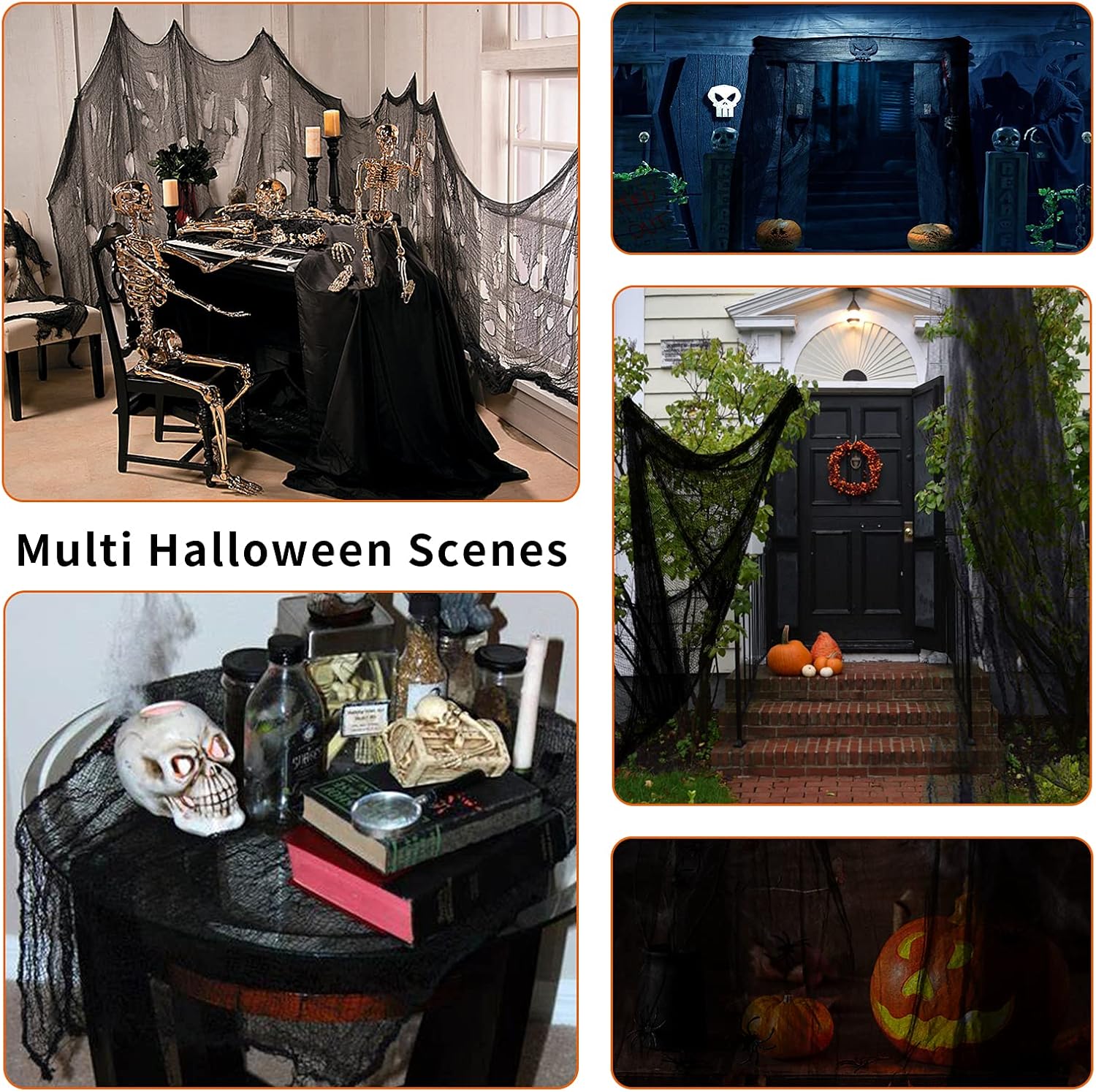 Yunfan 355 x 79 Halloween Creepy Cloth Set