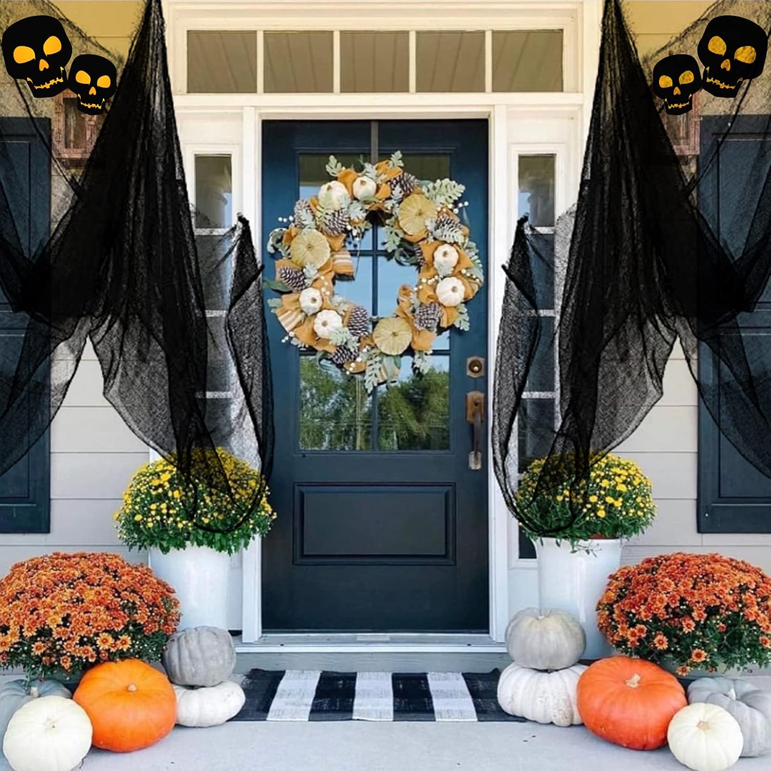 Yunfan 355 x 79 Halloween Creepy Cloth Set