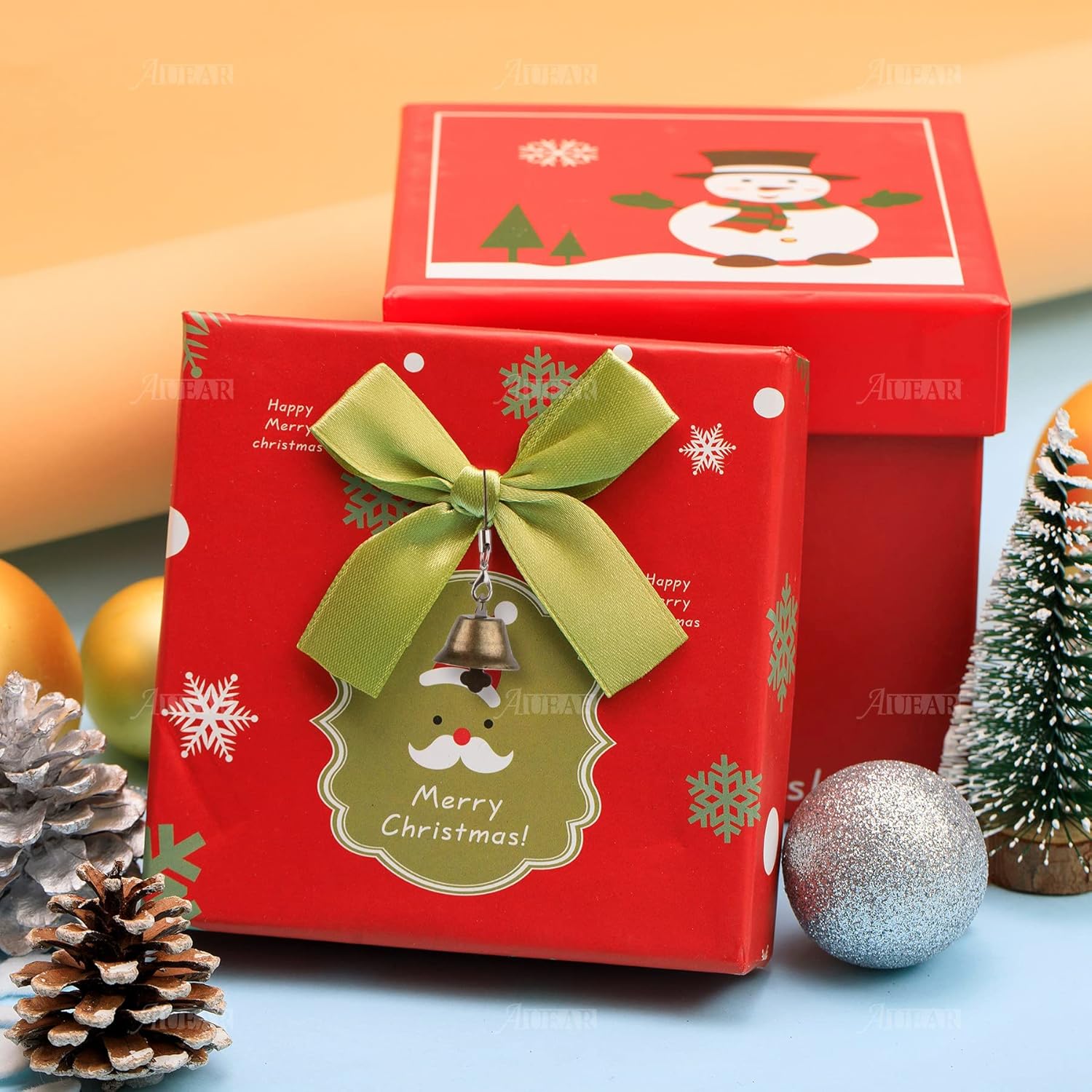 AUEAR 60 Pack Bronze Mini Jingle Bells 26mm Craft Decorations