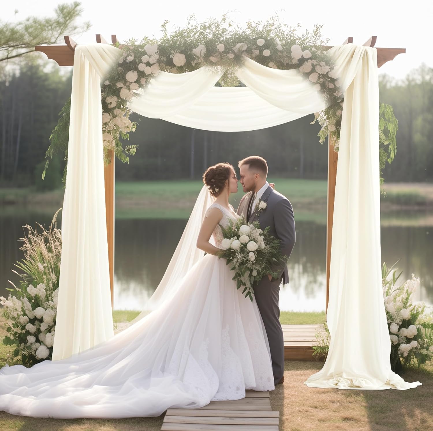 30 x 20ft Wedding Arch Draping Fabric Panel
