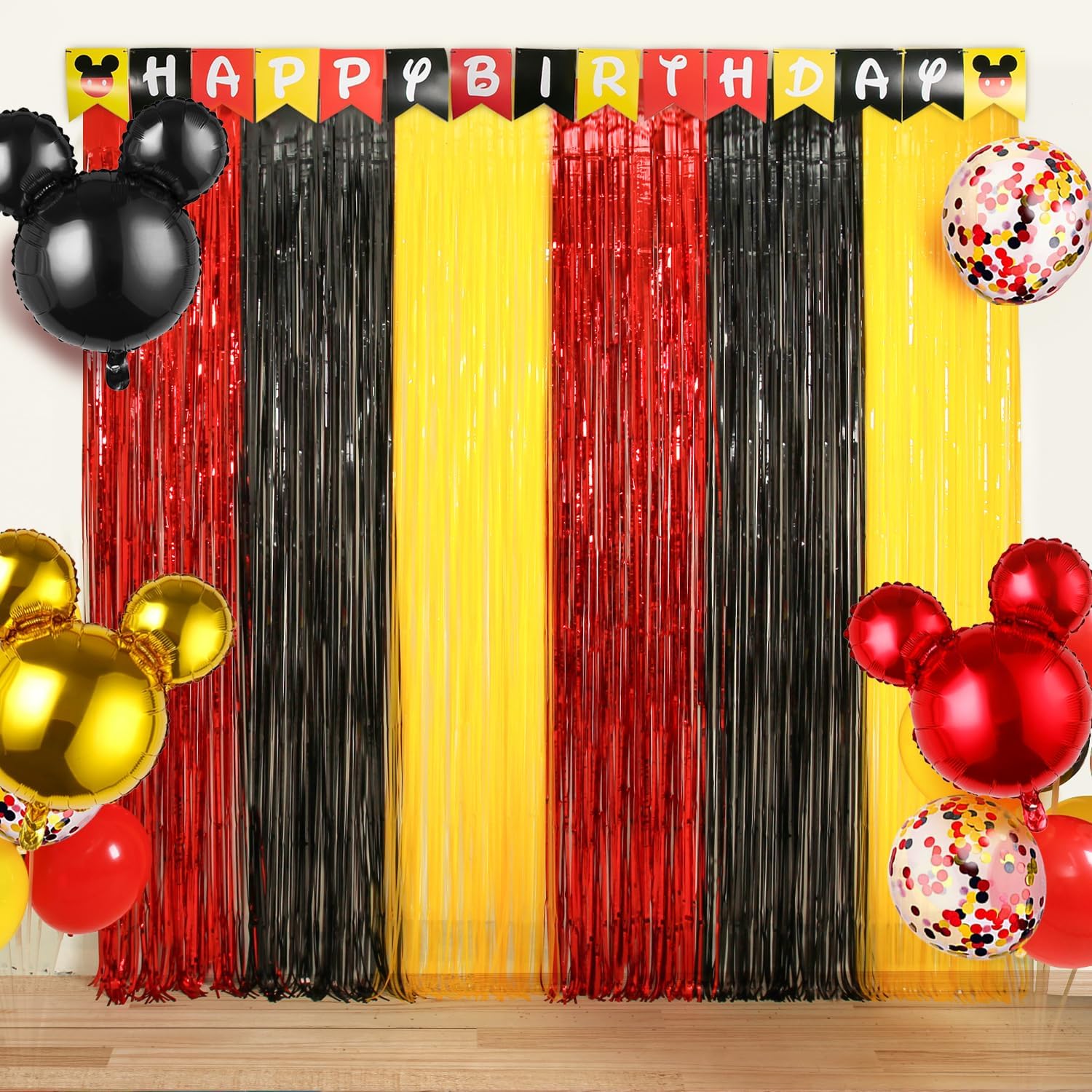 Cartoon Mouse Birthday Decorations Photo Booth Backdrop