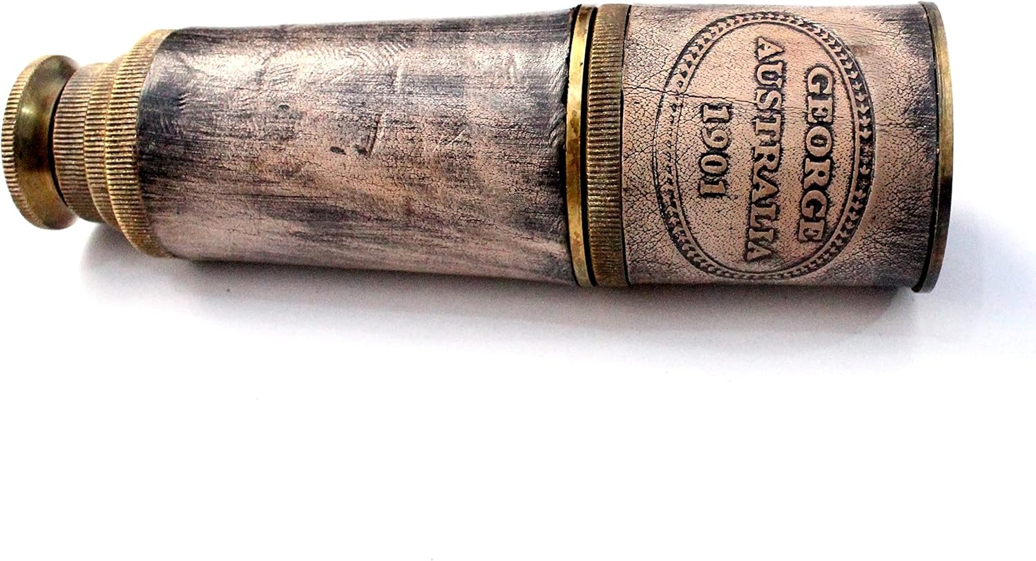 Single Barrel Brass Monocular for Bird Watching and Traveling