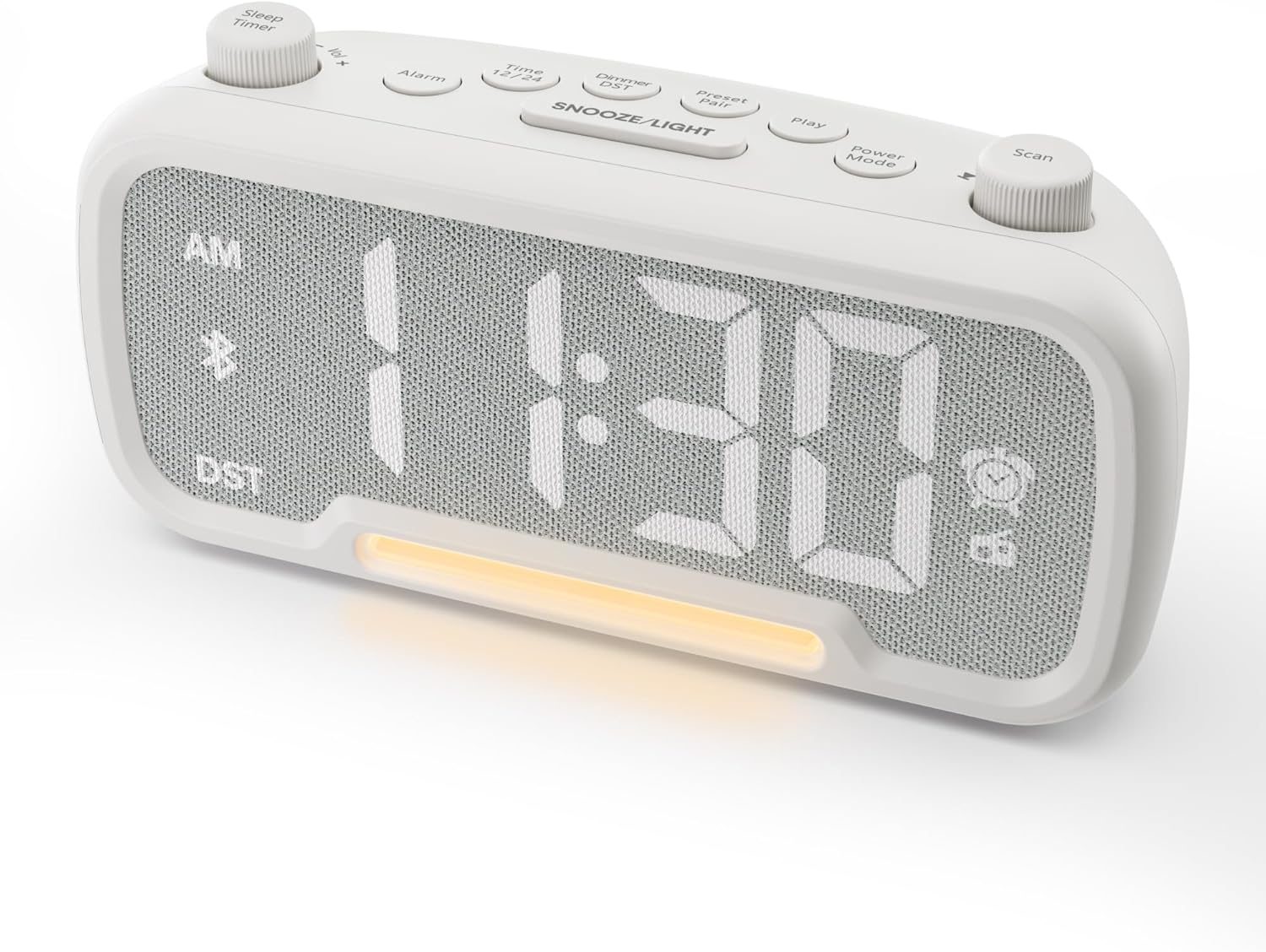 Mesqool Alarm Clock with Bluetooth Speaker and FM Radio