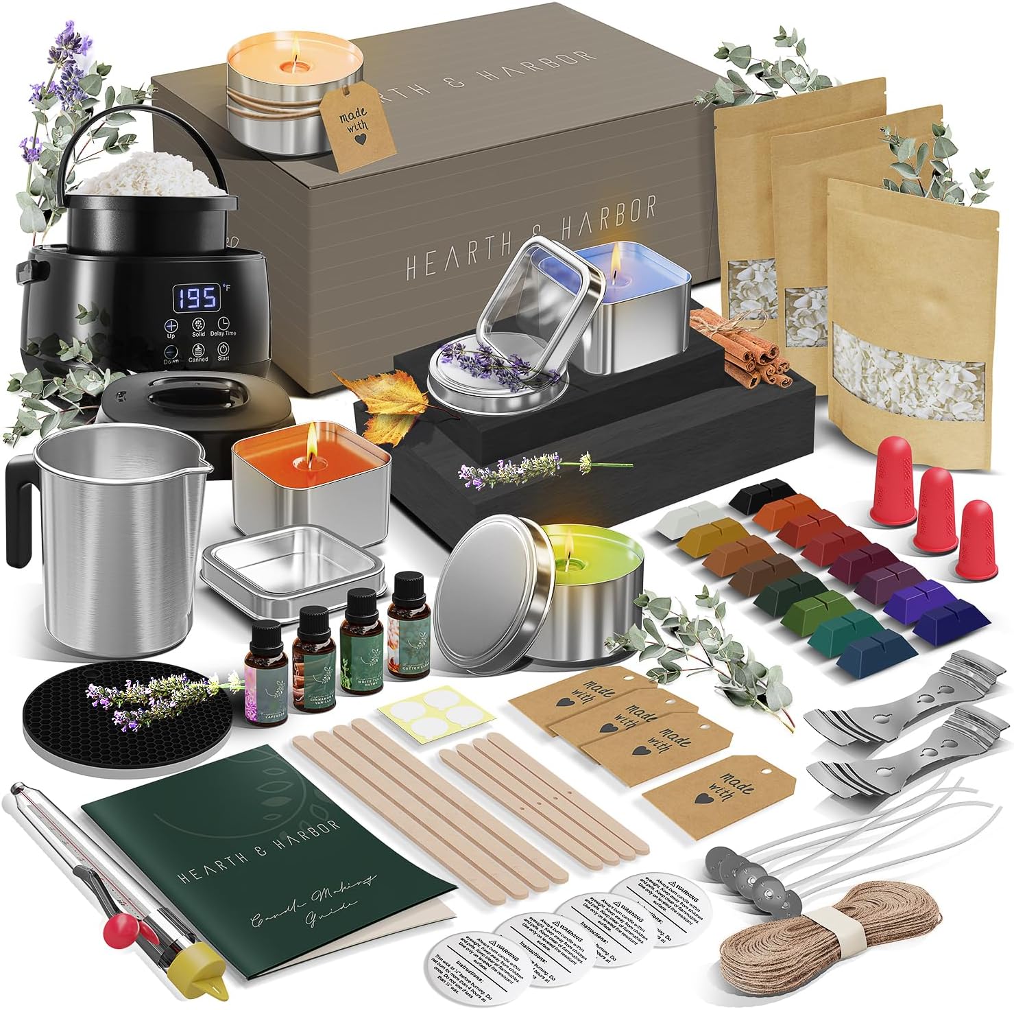 Hearth Harbor Soy Candle Kit for Adults