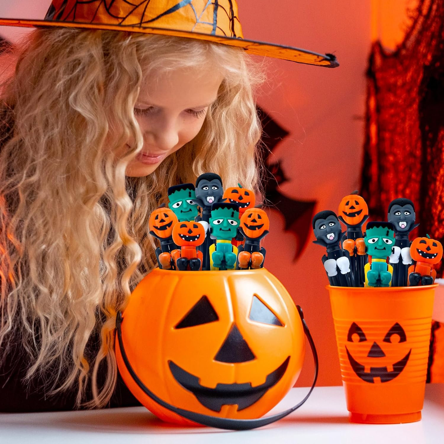 12 Pcs Halloween Boxing Pen with Punchy Design