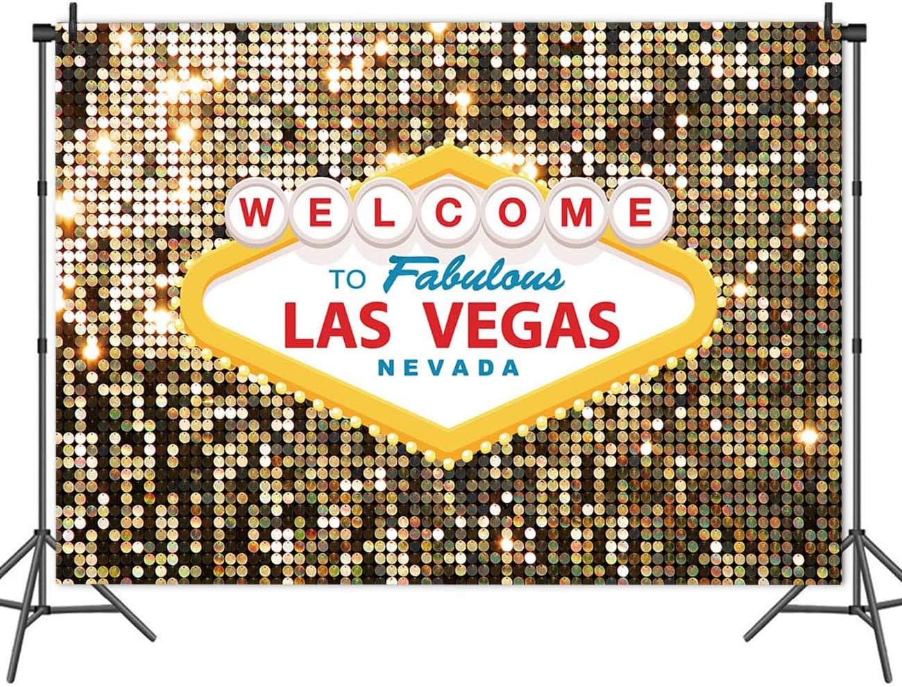 Fanghui Vegas Party Photo Backdrop 7x5ft Vinyl