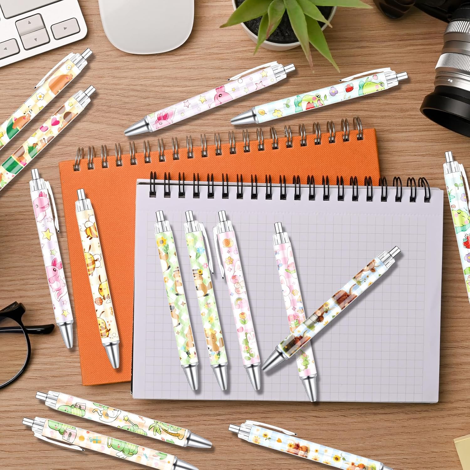 Animal Ballpoint Pens Gift Set - 24PCS Cartoon Animal Pens