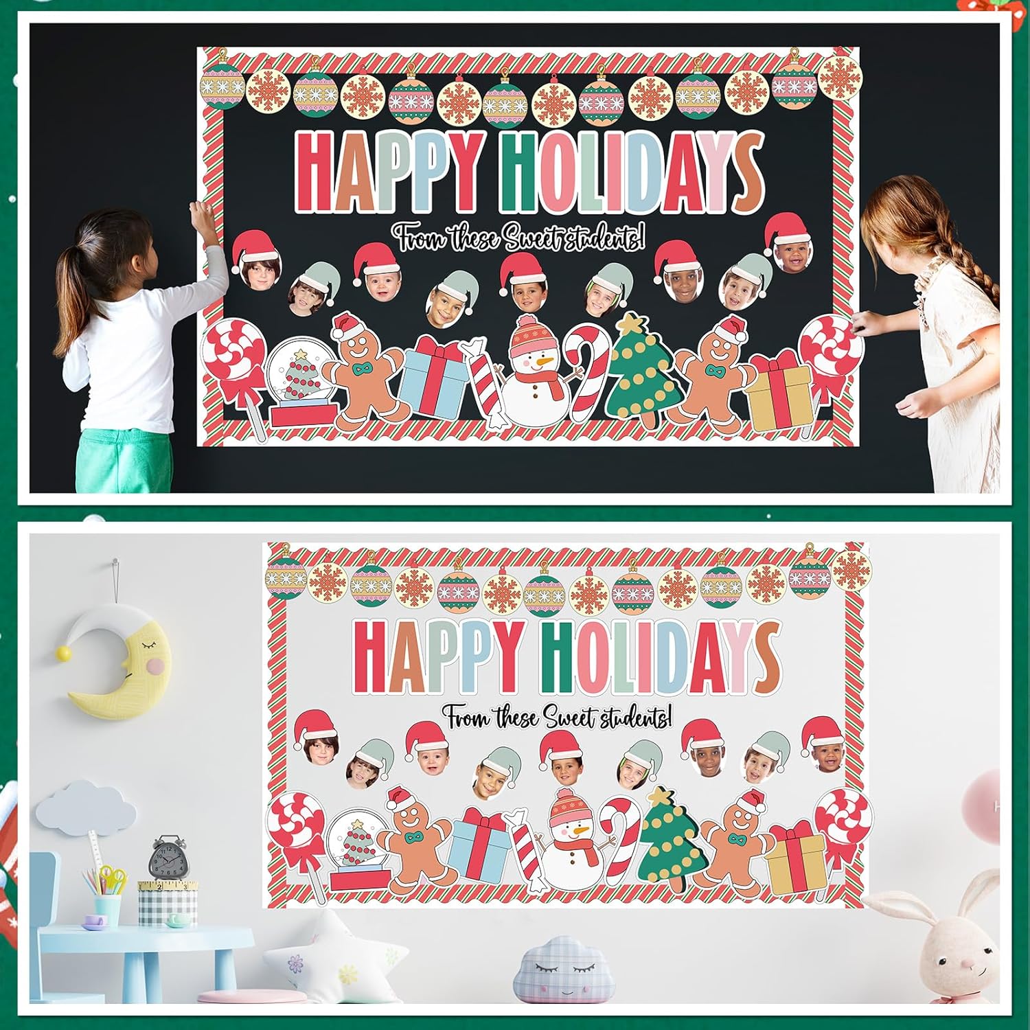 Christmas Bulletin Board Decoration Set