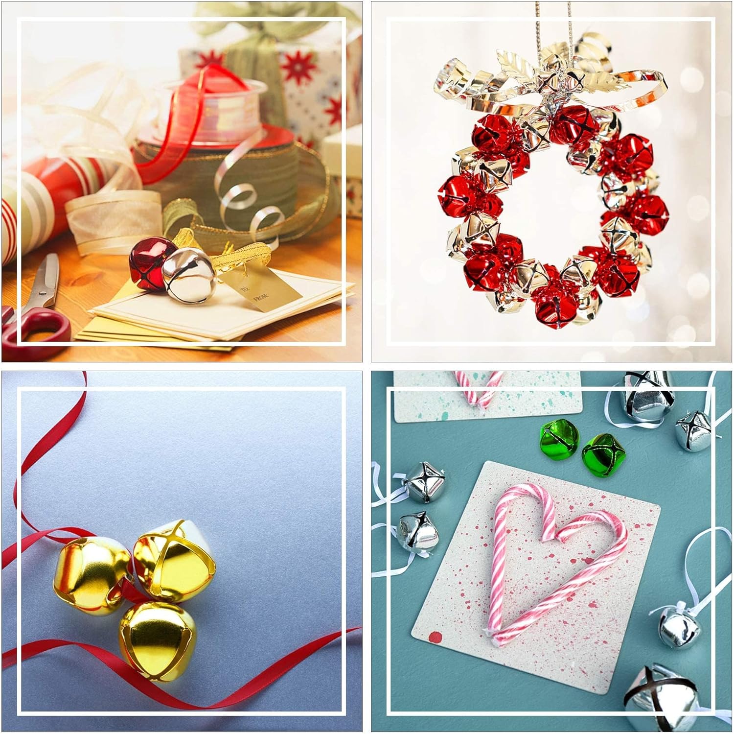 Augshy 120 Piece Jingle Bells Christmas Decor Set