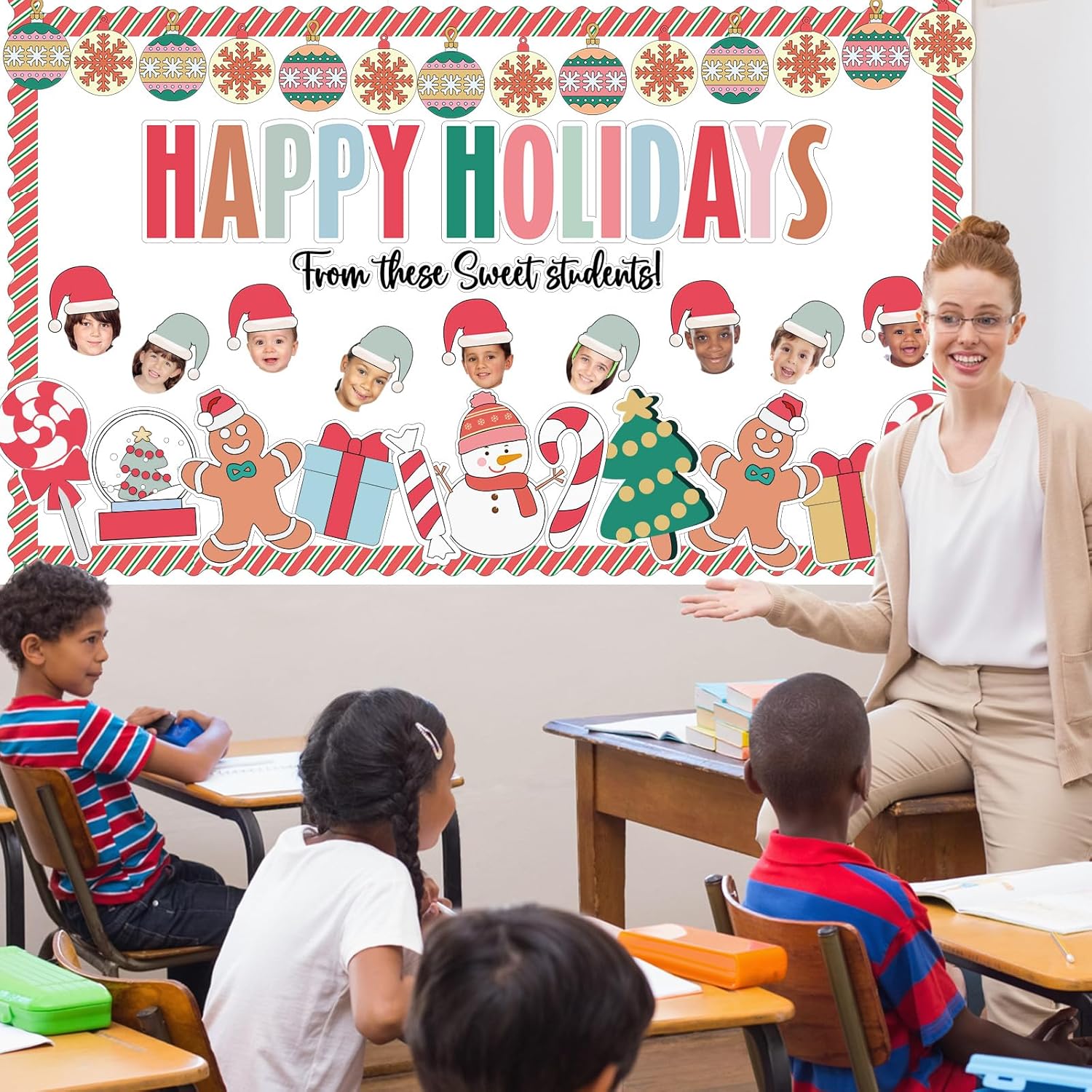 Christmas Bulletin Board Decoration Set