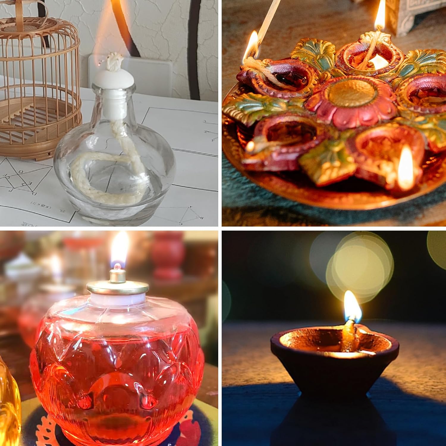 328 Ft Braided Cotton Candle Wicks for Kerosene Alcohol Lamps