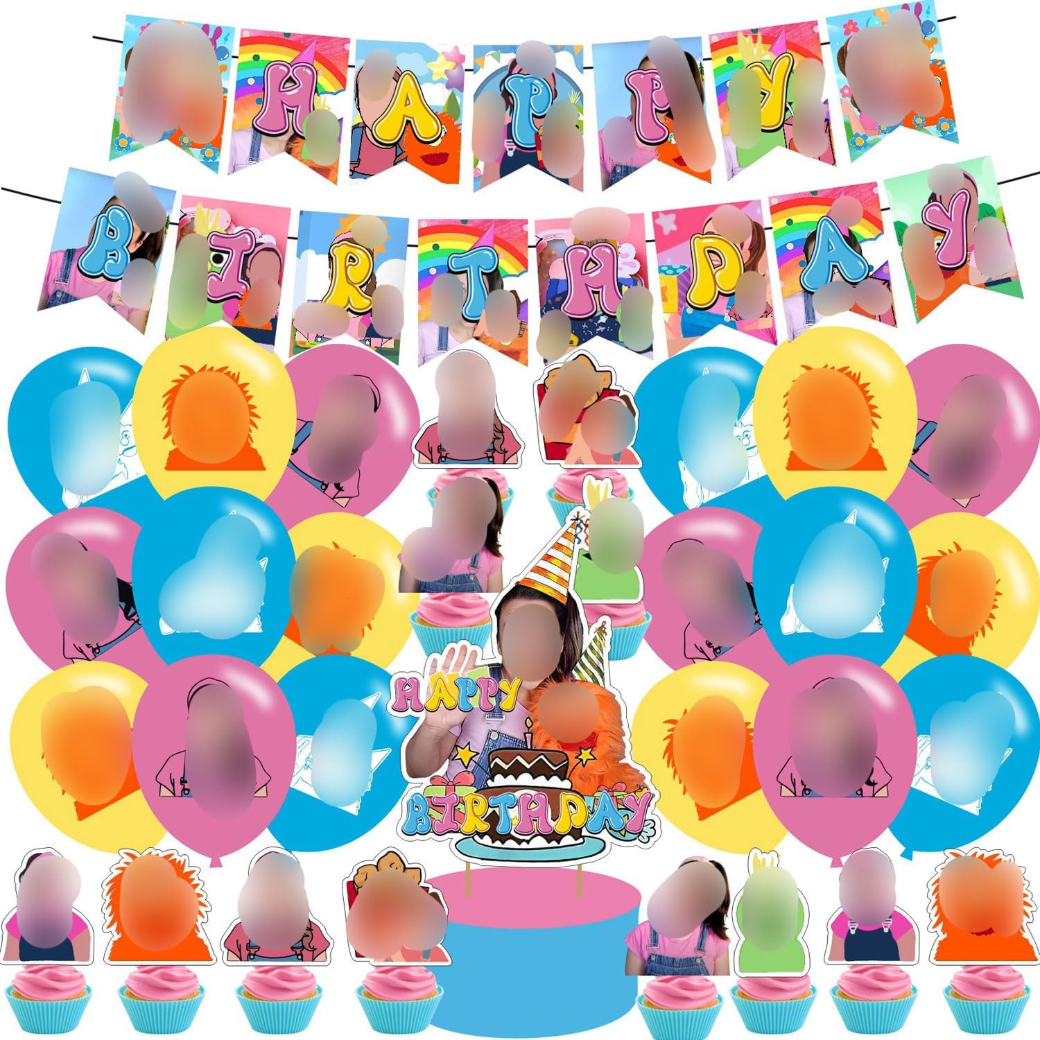Rachell Teacher Birthday Party Decor Set