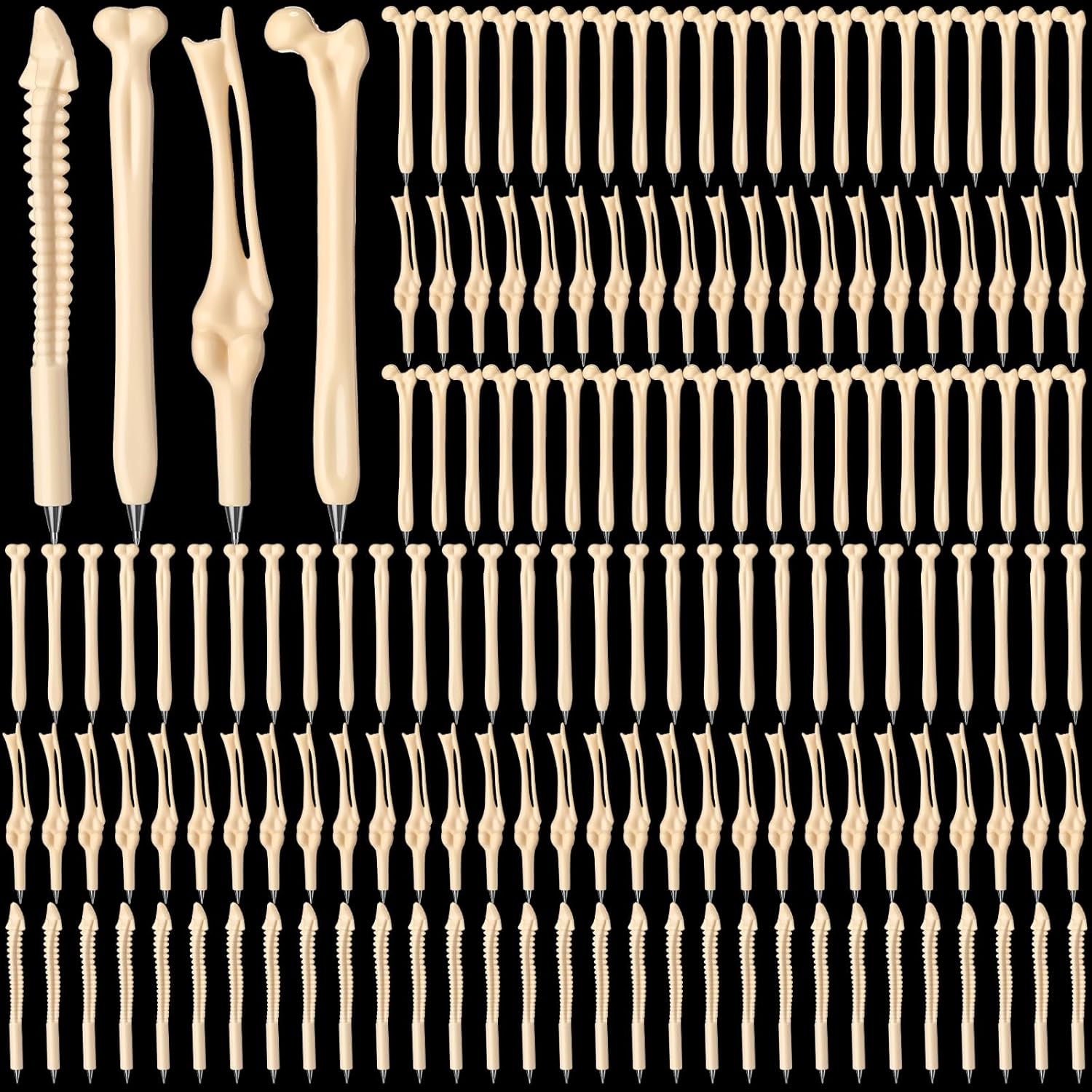 Yeaqee Bone Shape Ballpoint Pens 200 Pack