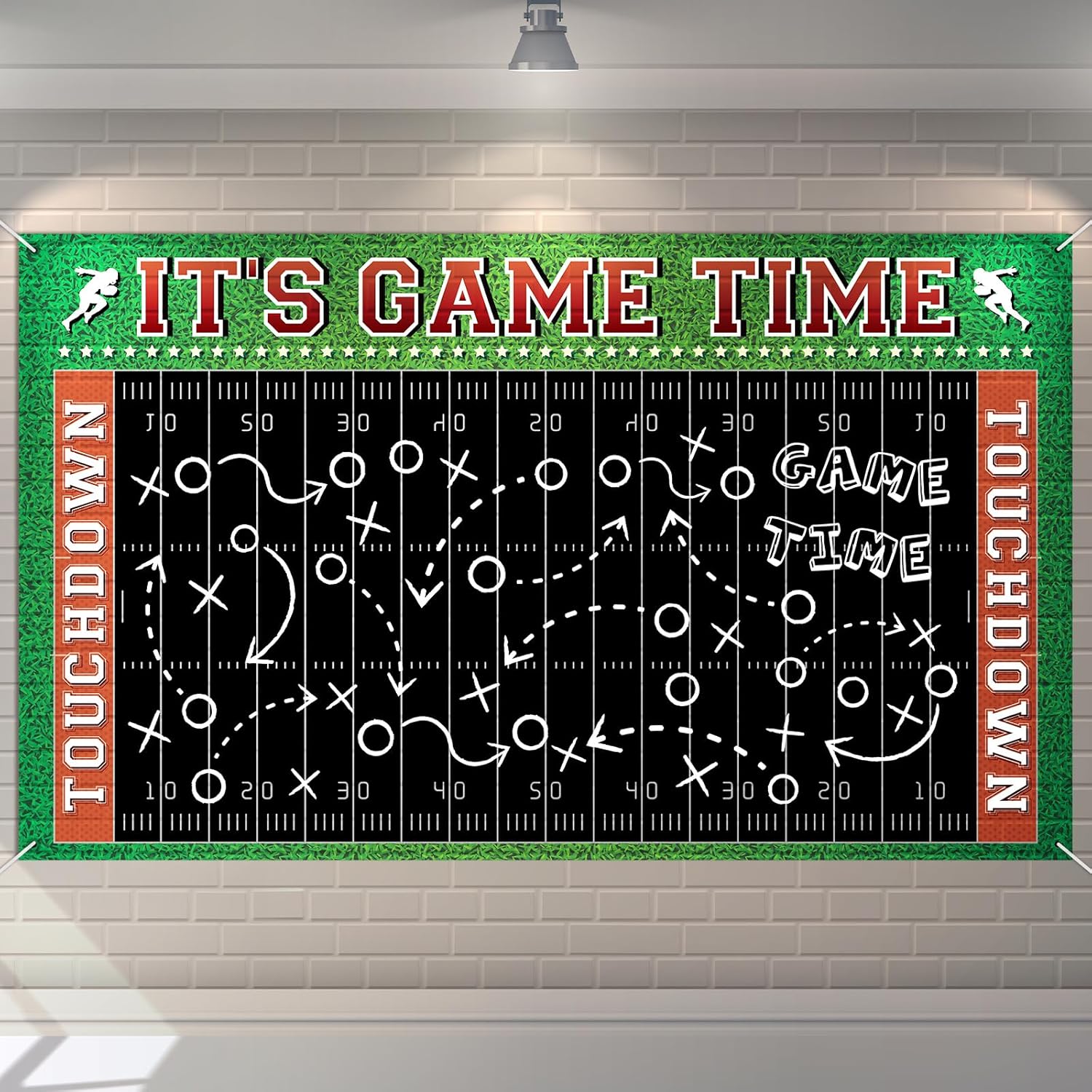 Windkream Football Field Backdrop for Photo and Party Decor