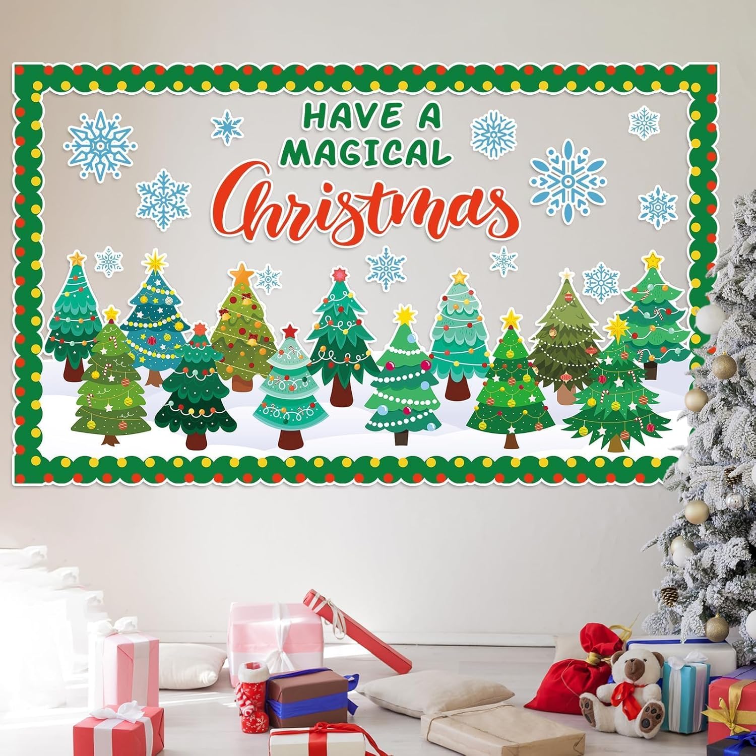 Christmas Bulletin Board Classroom Decorations Set