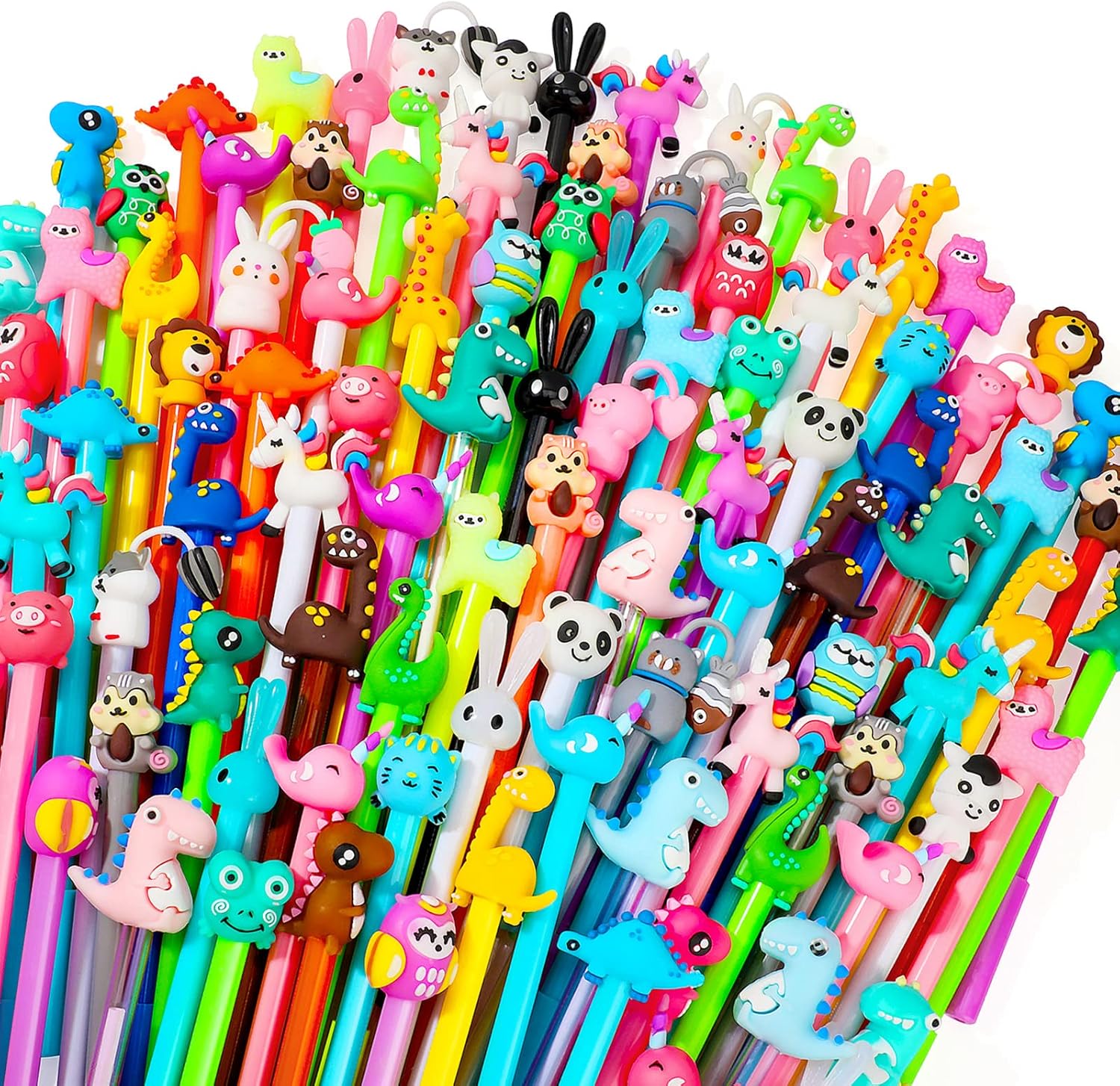 Handepo Cute Cartoon Gel Ink Pens 200 Pcs 50 Styles