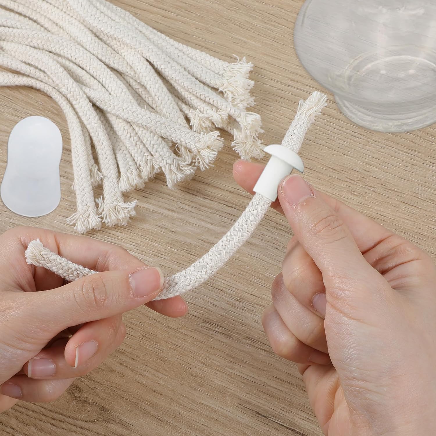 20 Pcs 14 Inch Round Oil Lamp Wicks Cotton Braided