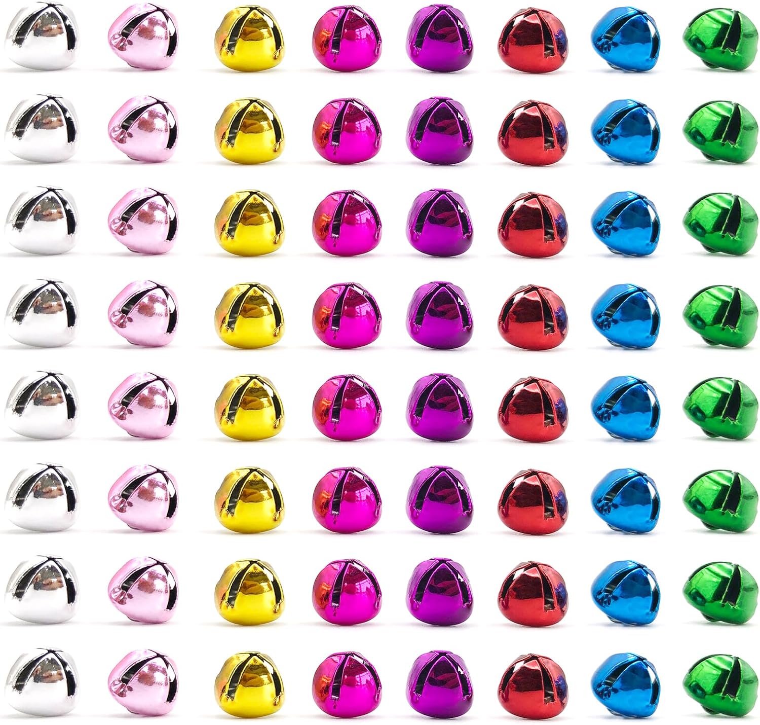 80PCS Jingle Bells for Crafts and Decor