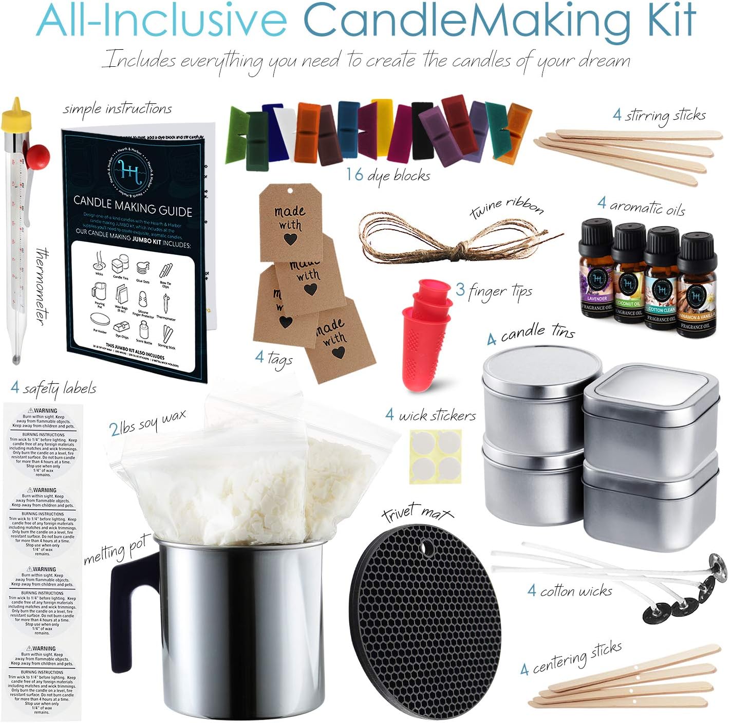 Soy Candle Making Kit for Adults and Kids