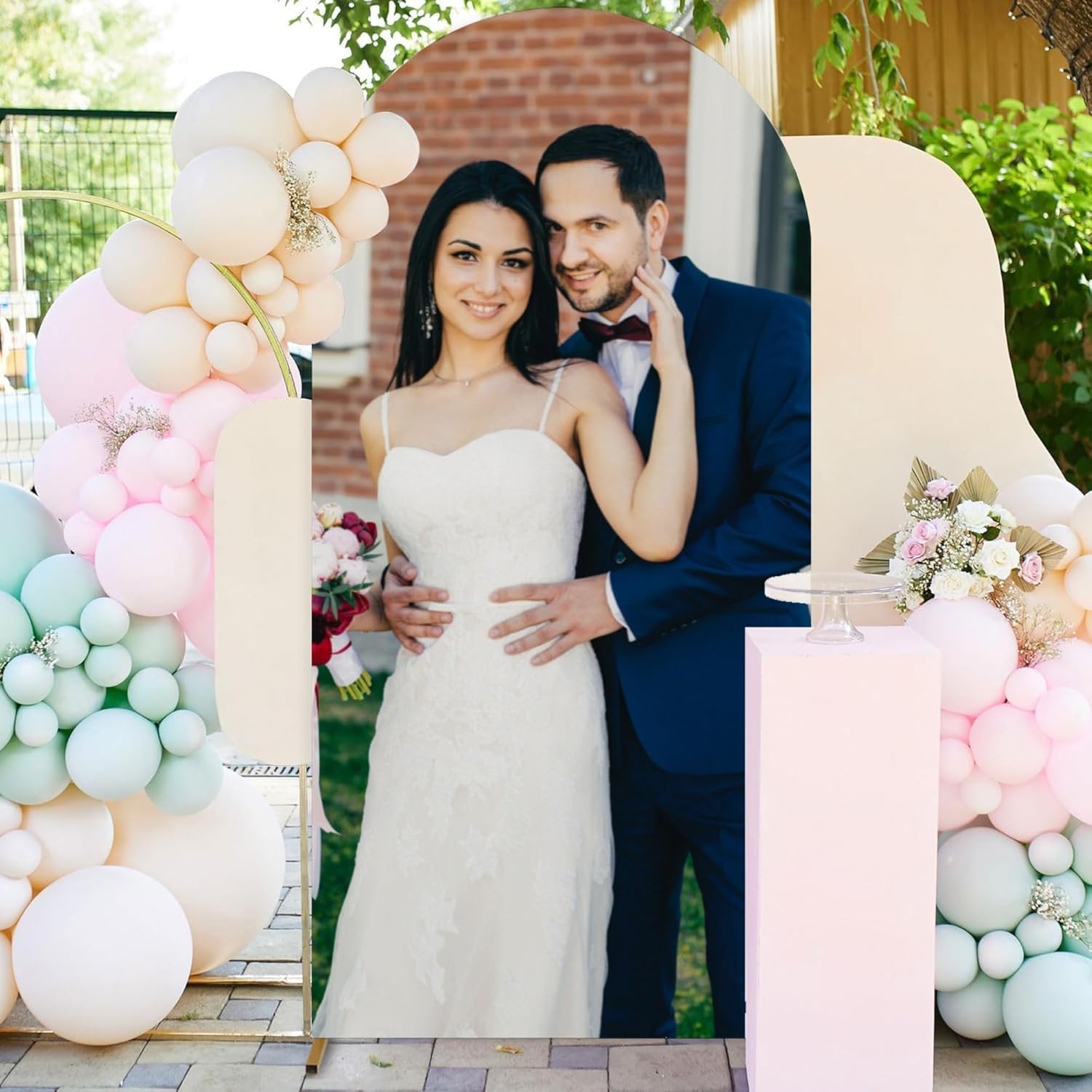 Custom Arch Backdrop with Personalized Design 6FT