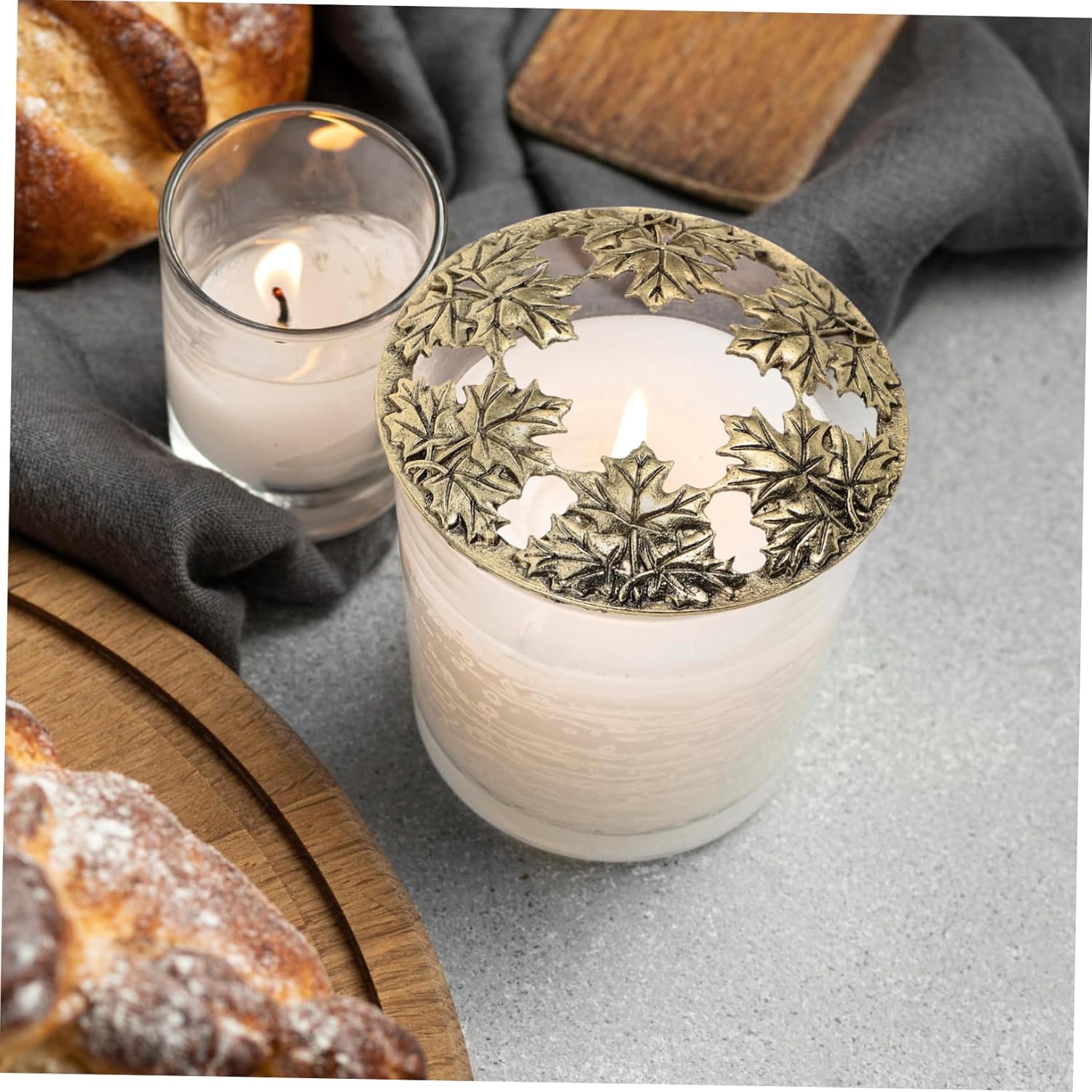 Maple Leaf Candle Topper with Extinguishing Cap