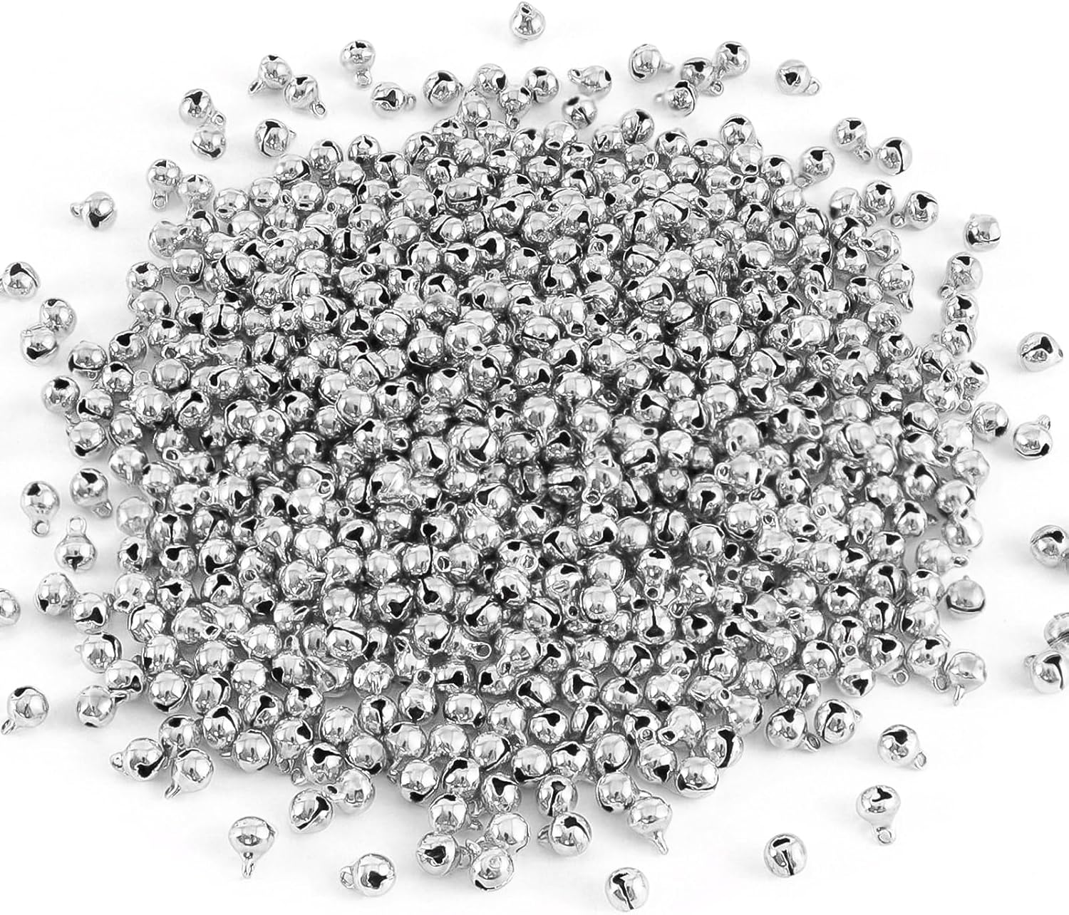 14 Inch Silver Jingle Bells 120 Pcs Craft Decorations