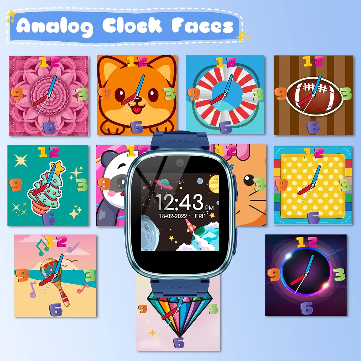 Kids Smart Watch with 15 Games and Parental Control