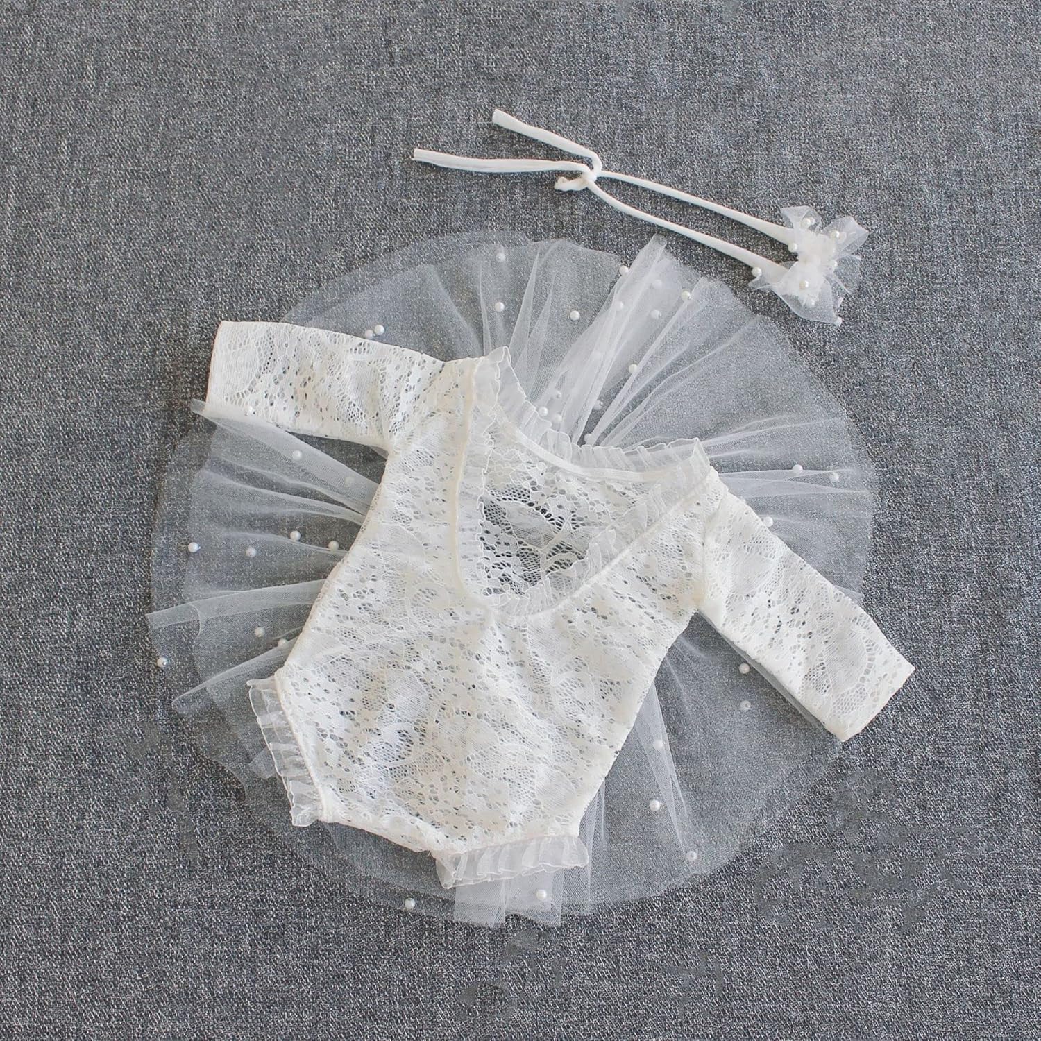 Zeroest Newborn Girl Photography Outfit 3 PCS Set